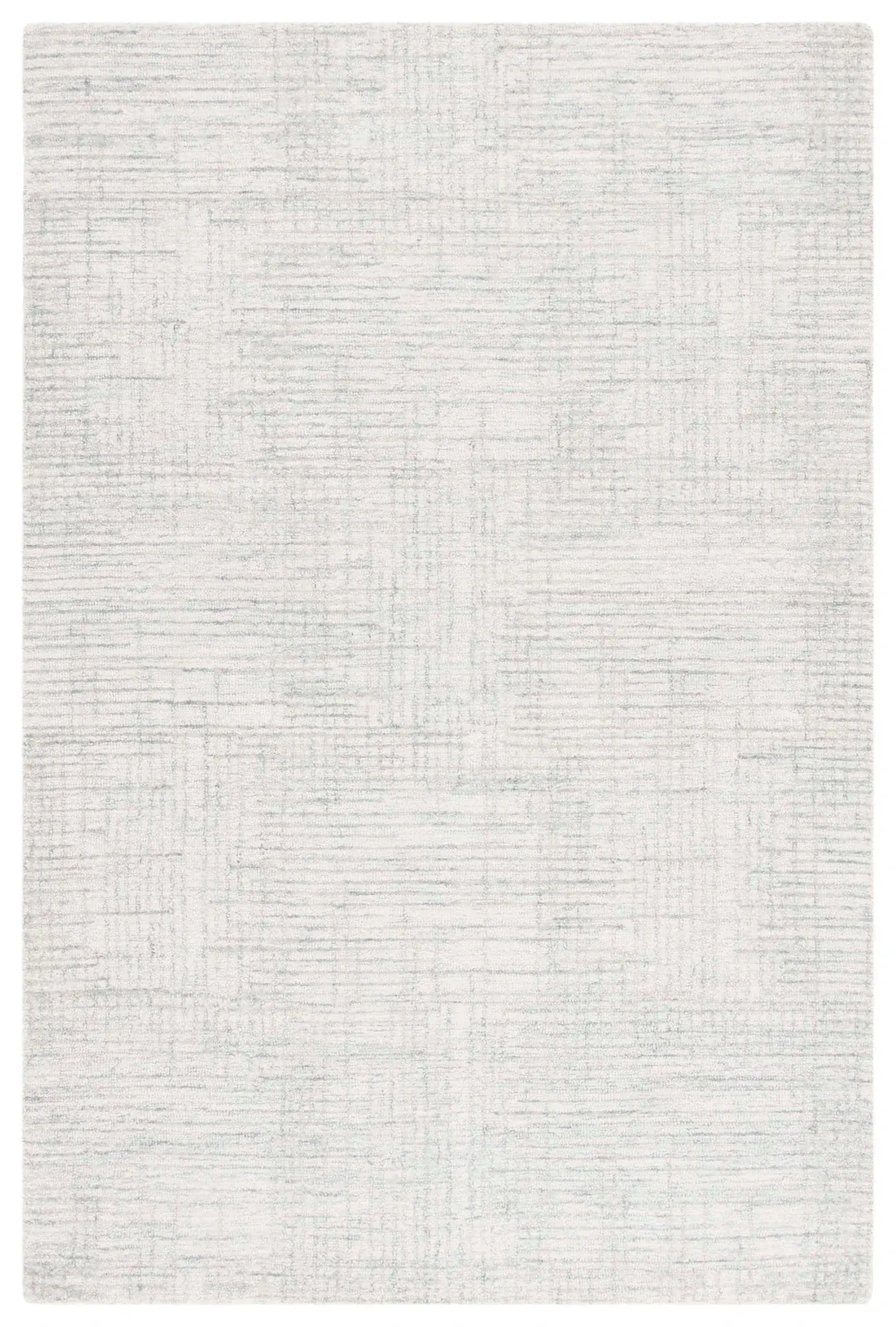 Ebony Linear Crosshatch Hand-Tufted Wool Rug