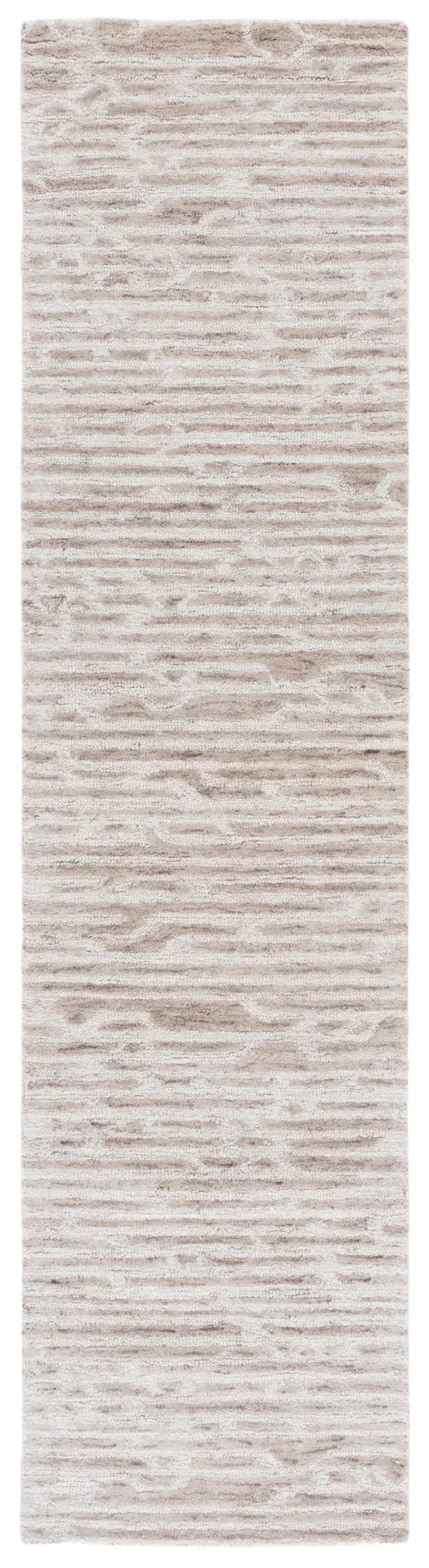 Ebony Striated Stripe Hand-Tufted Wool Rug