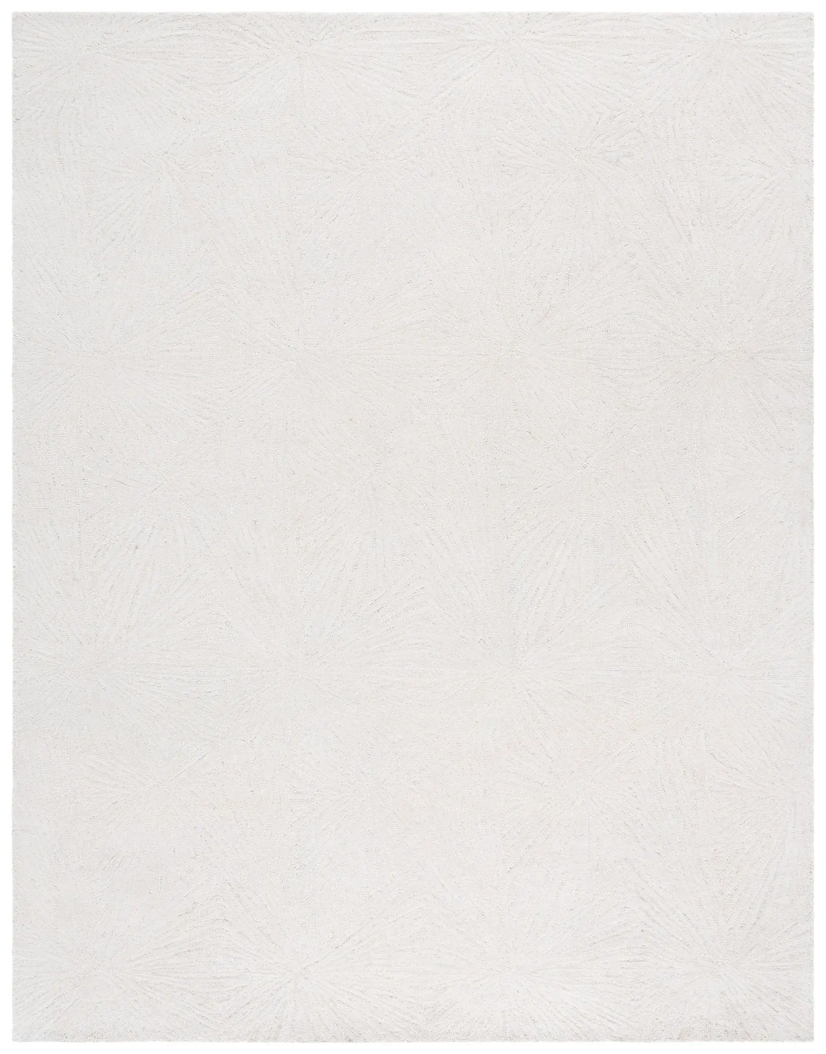 Ebony Starburst Hand-Tufted Wool Rug