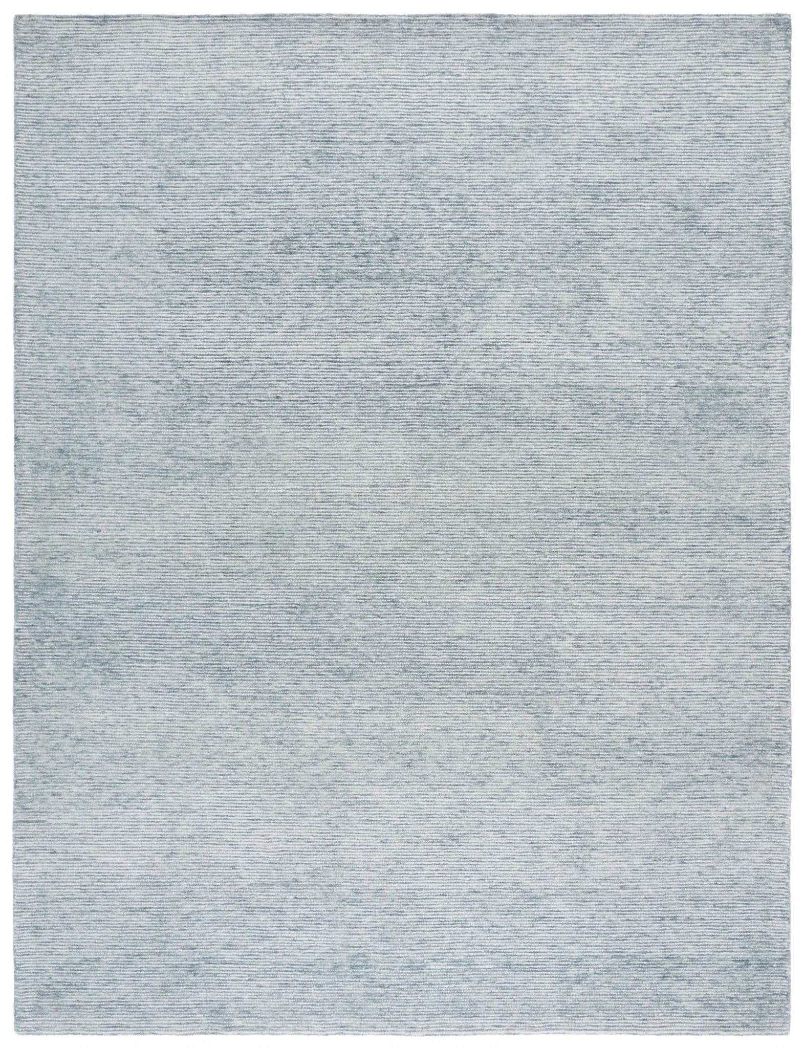 Ebony Ribbed Hand-Tufted Wool Rug