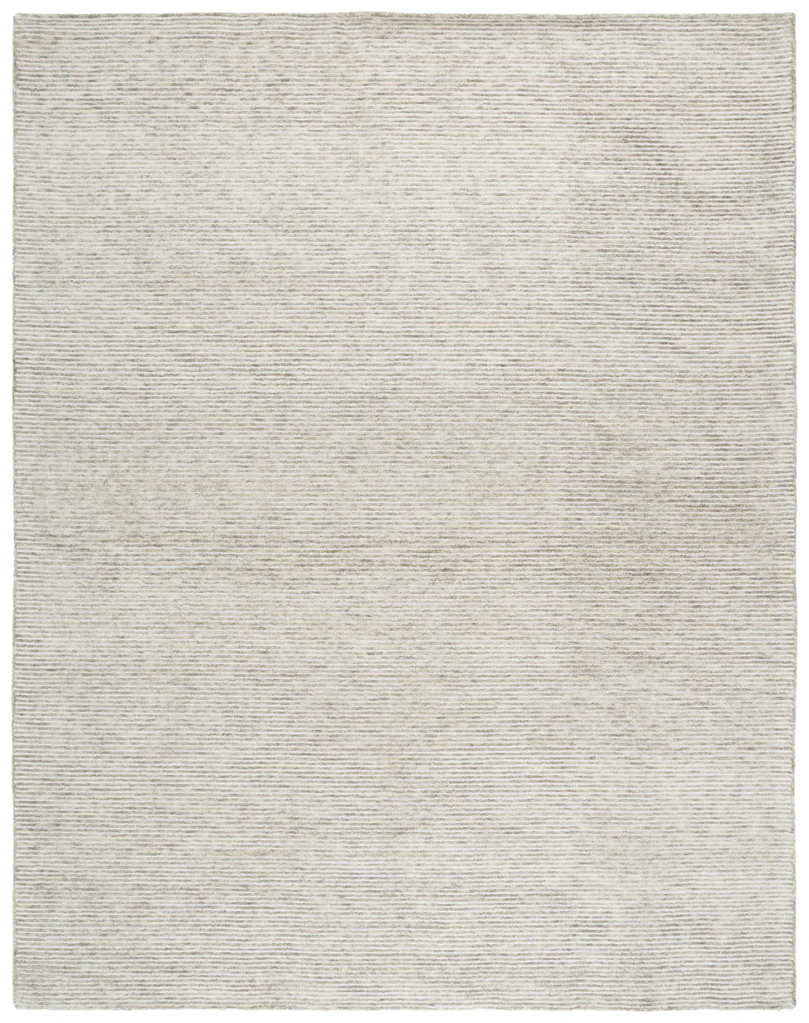 Ebony Ribbed Hand-Tufted Wool Rug