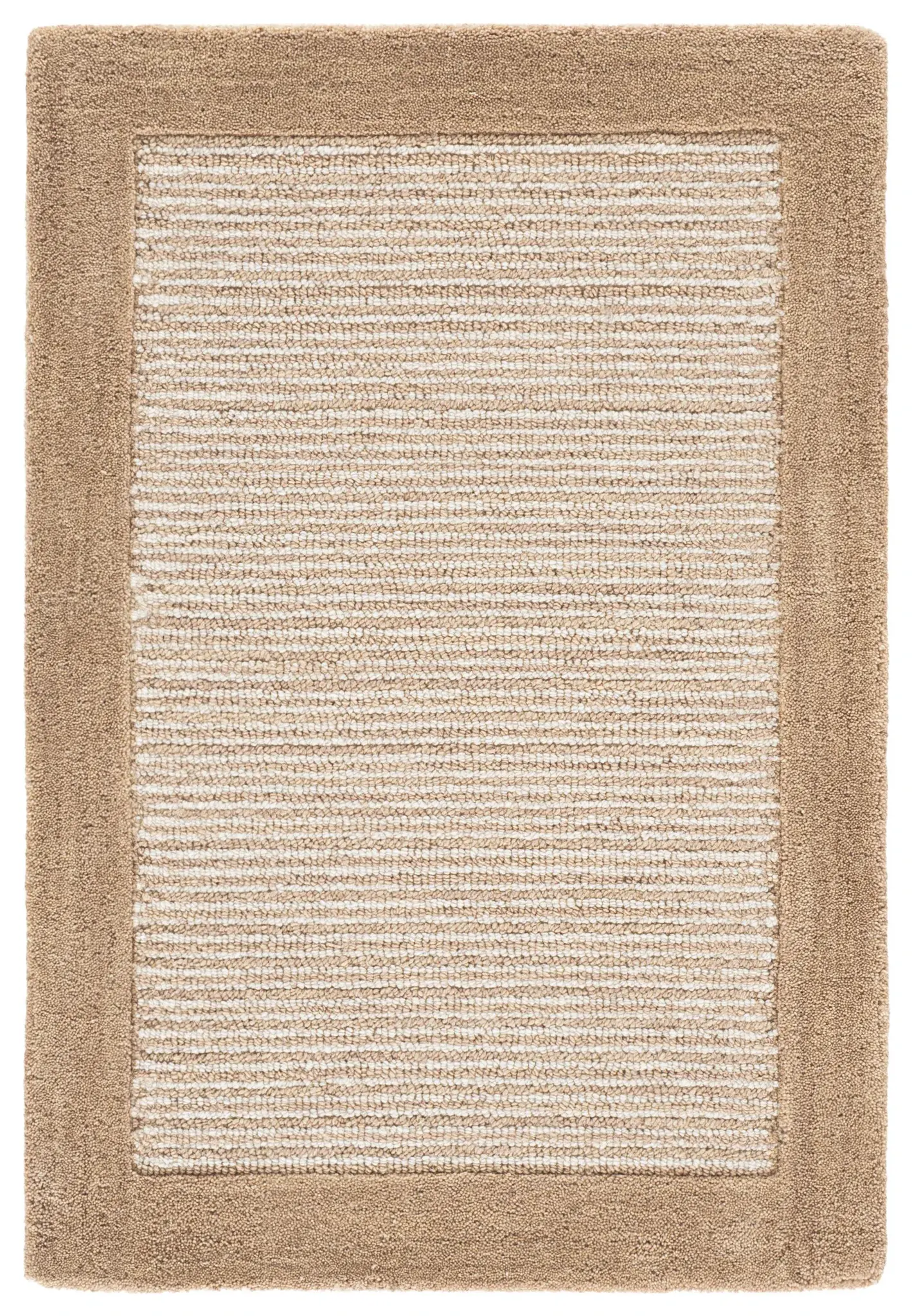 Ebony Modern Ribbed Hand-Tufted Wool Rug