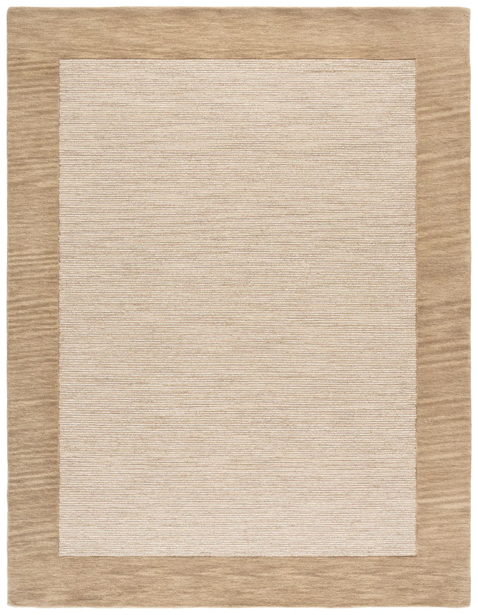 Ebony Modern Ribbed Hand-Tufted Wool Rug