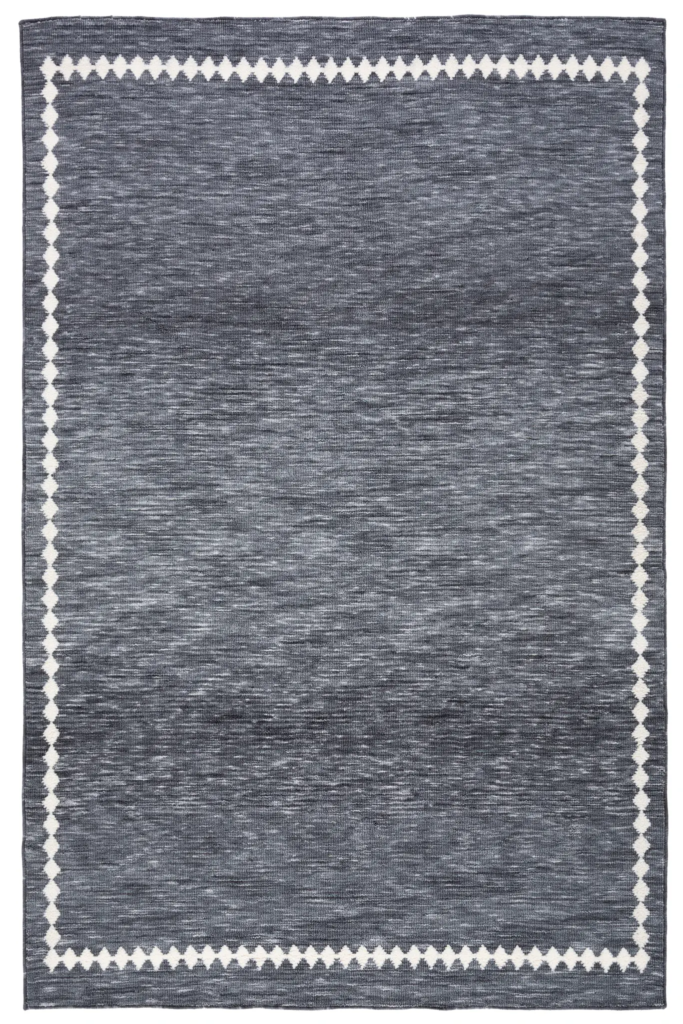 Easy Care Diamond Border Washable Rug