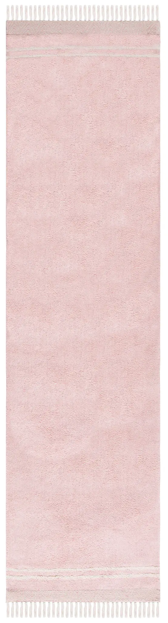 Easy Care Coastal Striped Border Hand-Woven Cotton Washable Rug