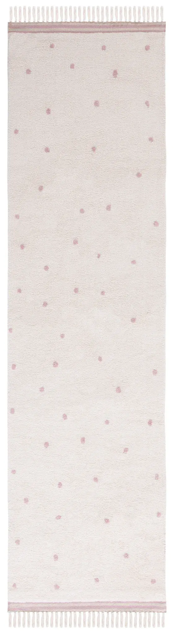 Easy Care Scattered Dot Hand-Woven Cotton Washable Rug