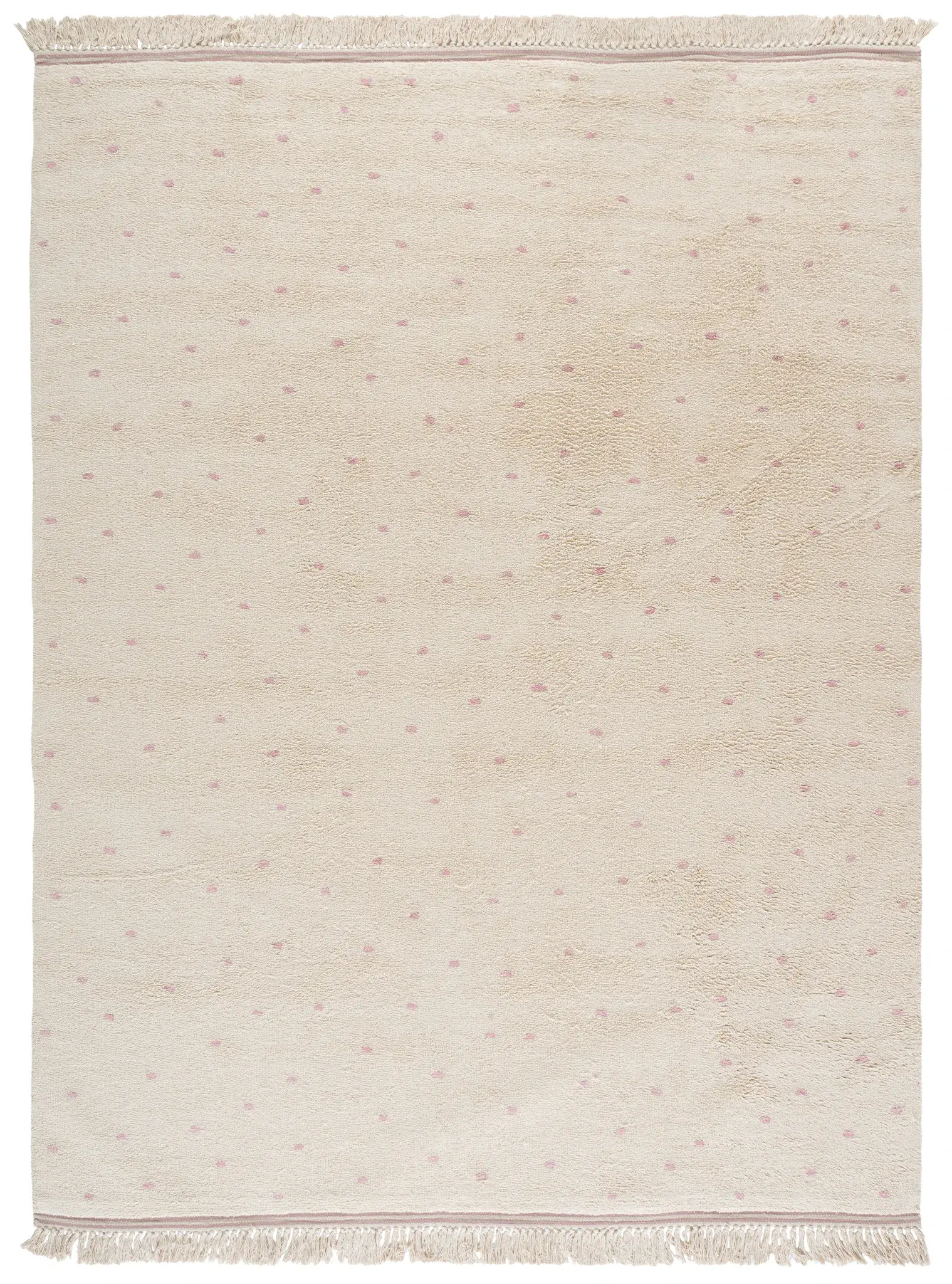 Easy Care Scattered Dot Hand-Woven Cotton Washable Rug