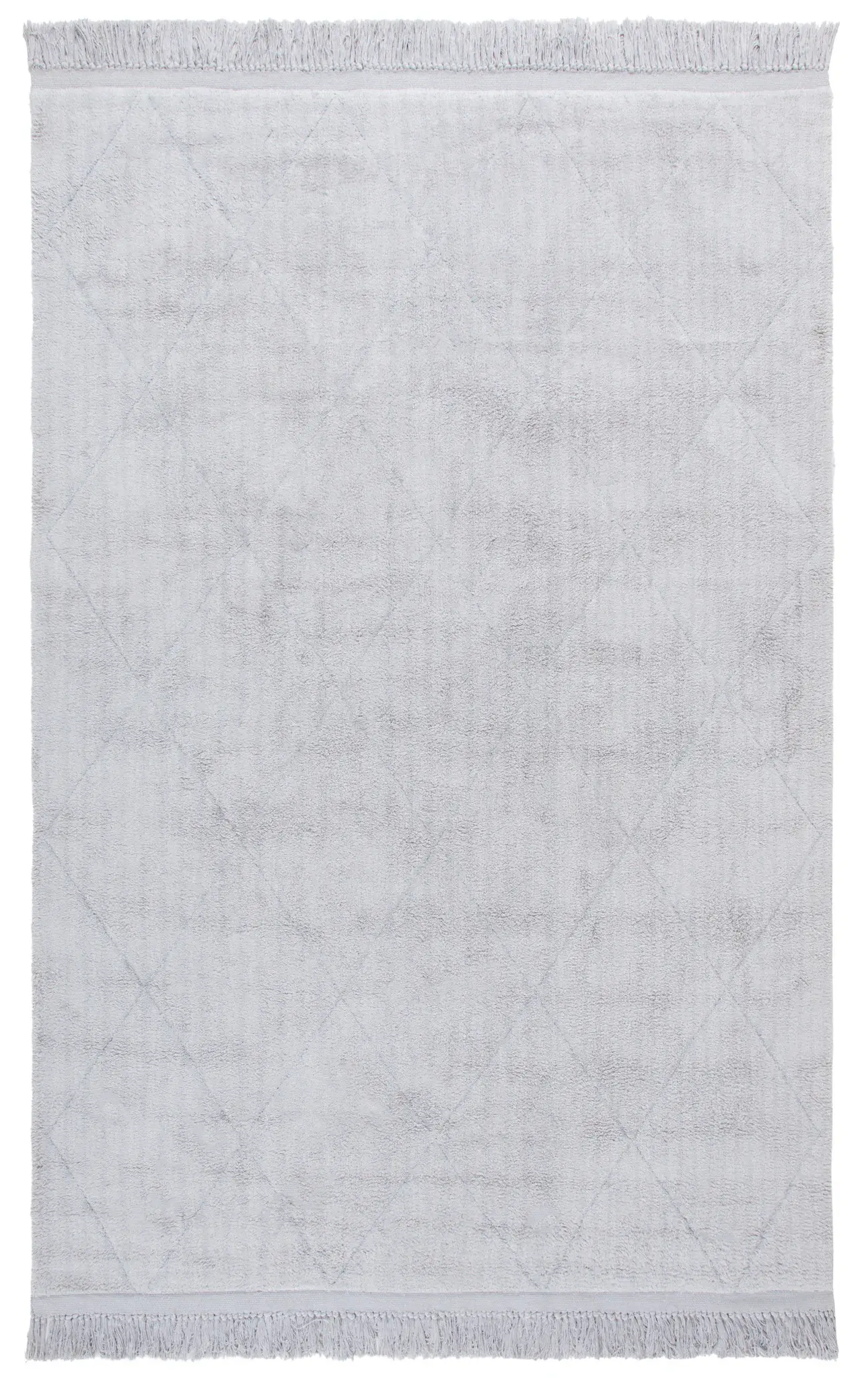 Easy Care Diamond Lattice Hand-Woven Cotton Washable Rug