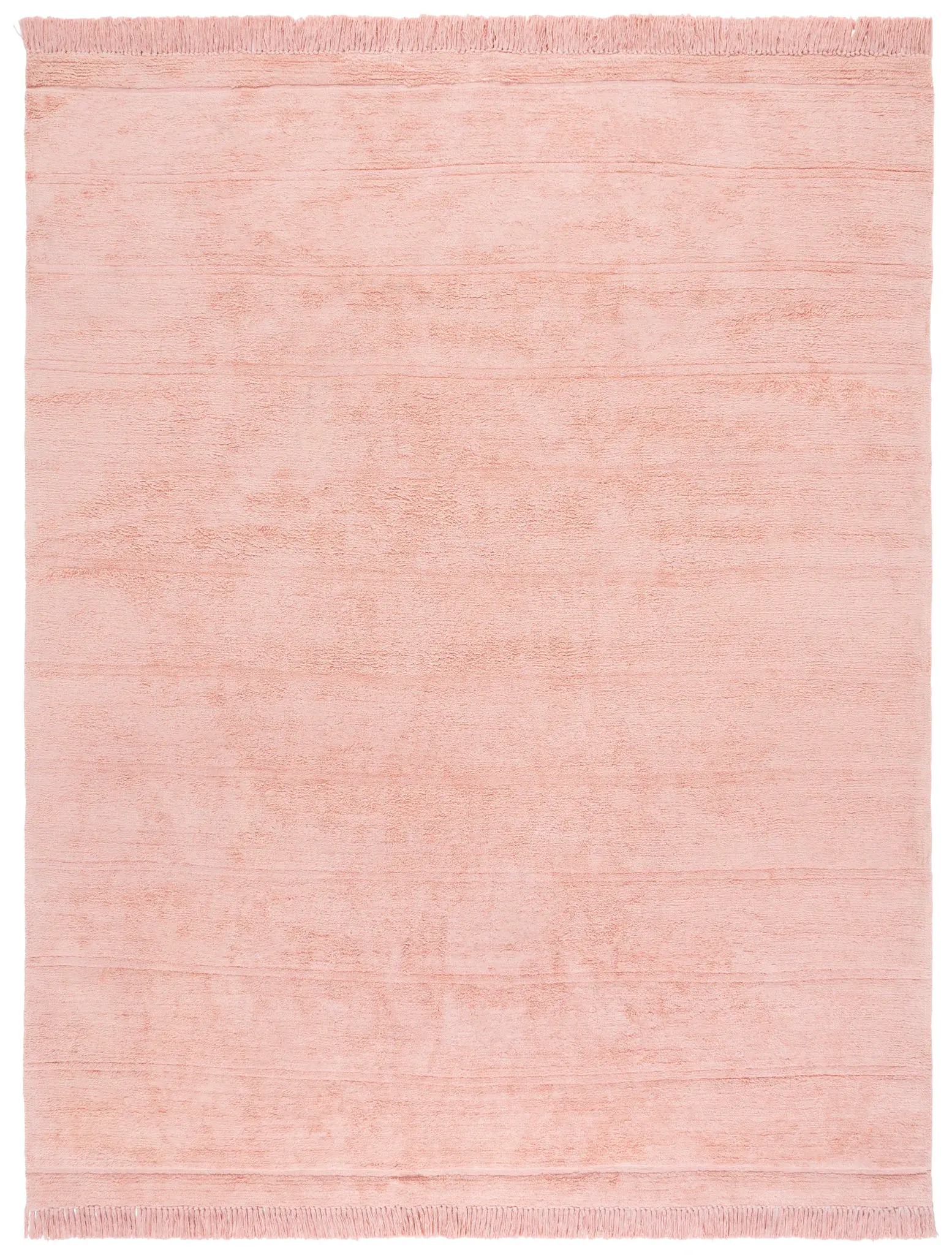 Easy Care Solid Ribbed Hand-Woven Cotton Washable Rug