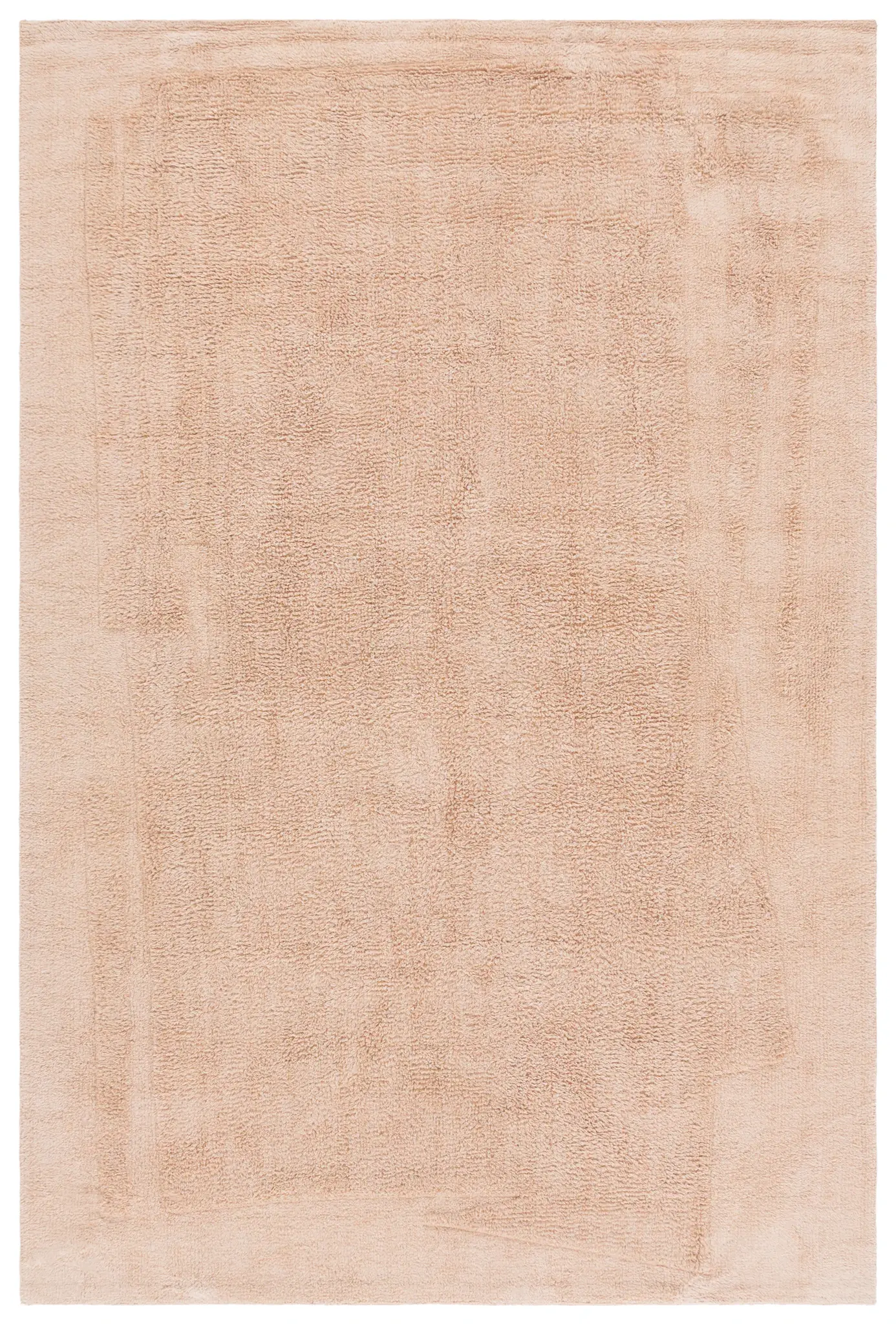 Easy Care Bordered Solid Cotton Washable Rug
