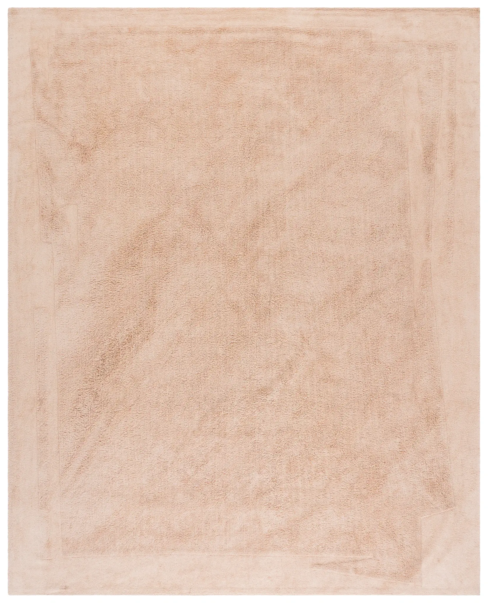 Easy Care Bordered Solid Cotton Washable Rug