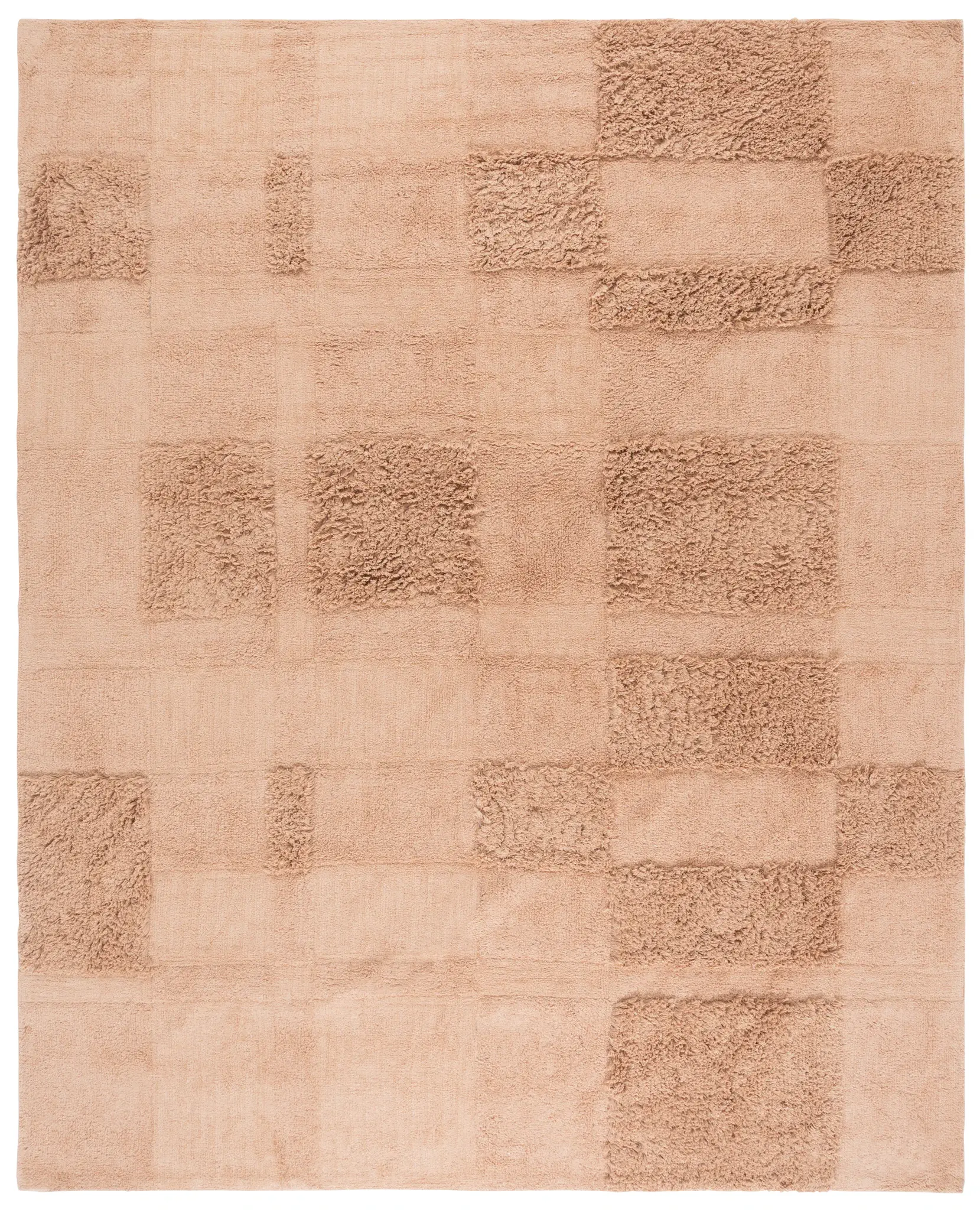 Easy Care Checkered Cotton Washable Rug