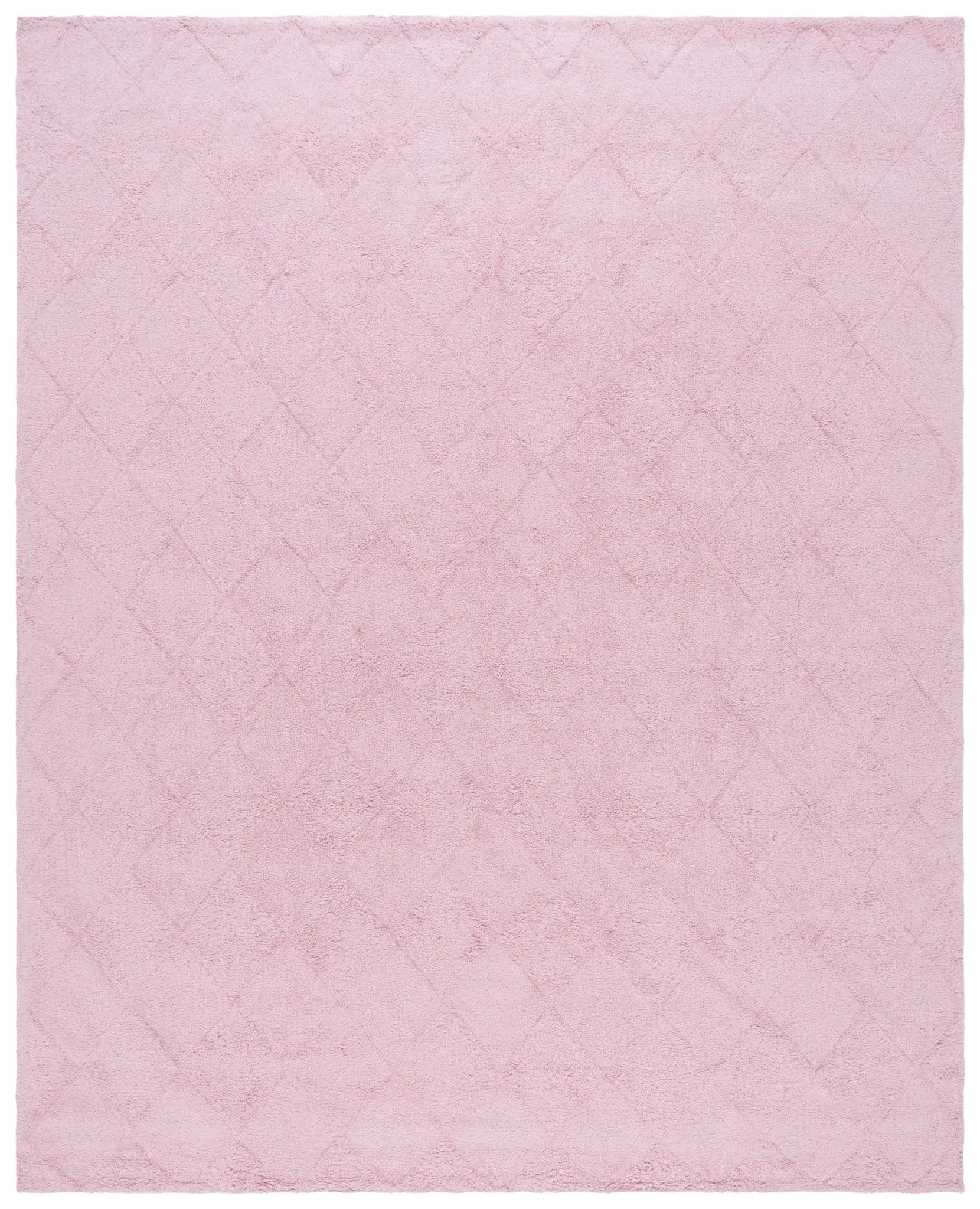 Easy Care Carved Diamond Cotton Washable Rug