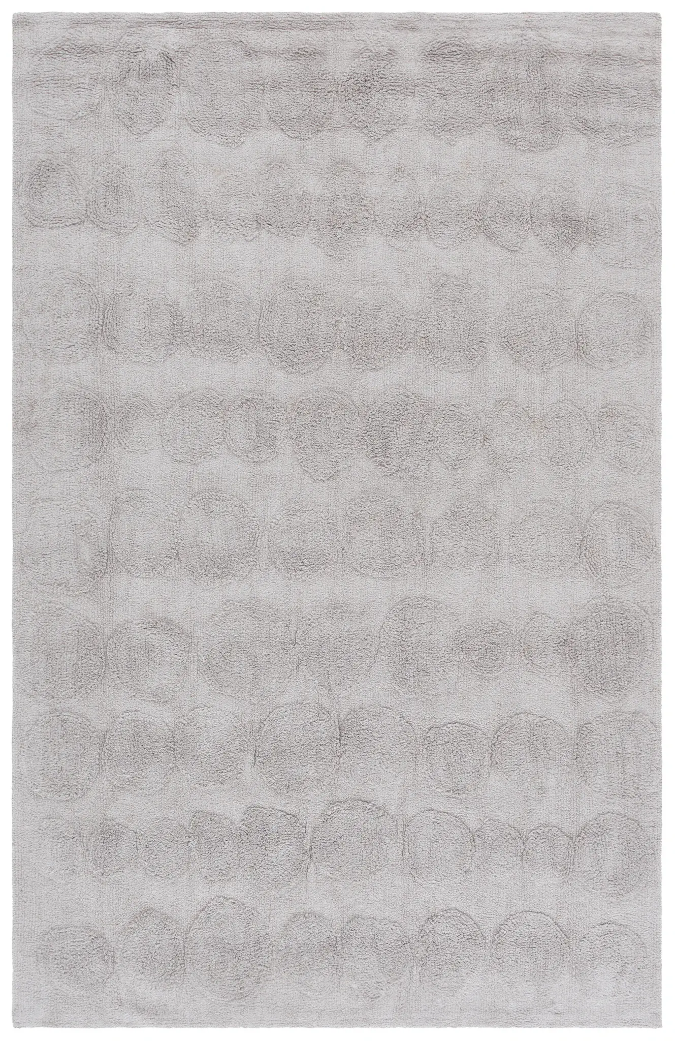 Easy Care Textured Circle Cotton Washable Rug