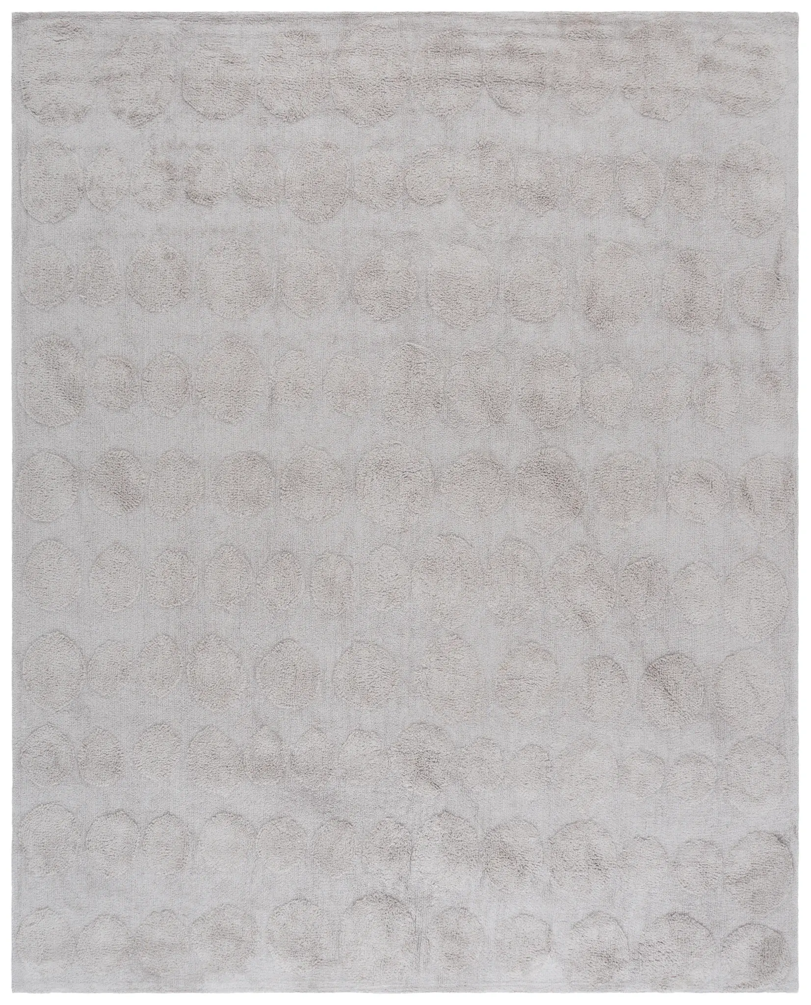 Easy Care Textured Circle Cotton Washable Rug