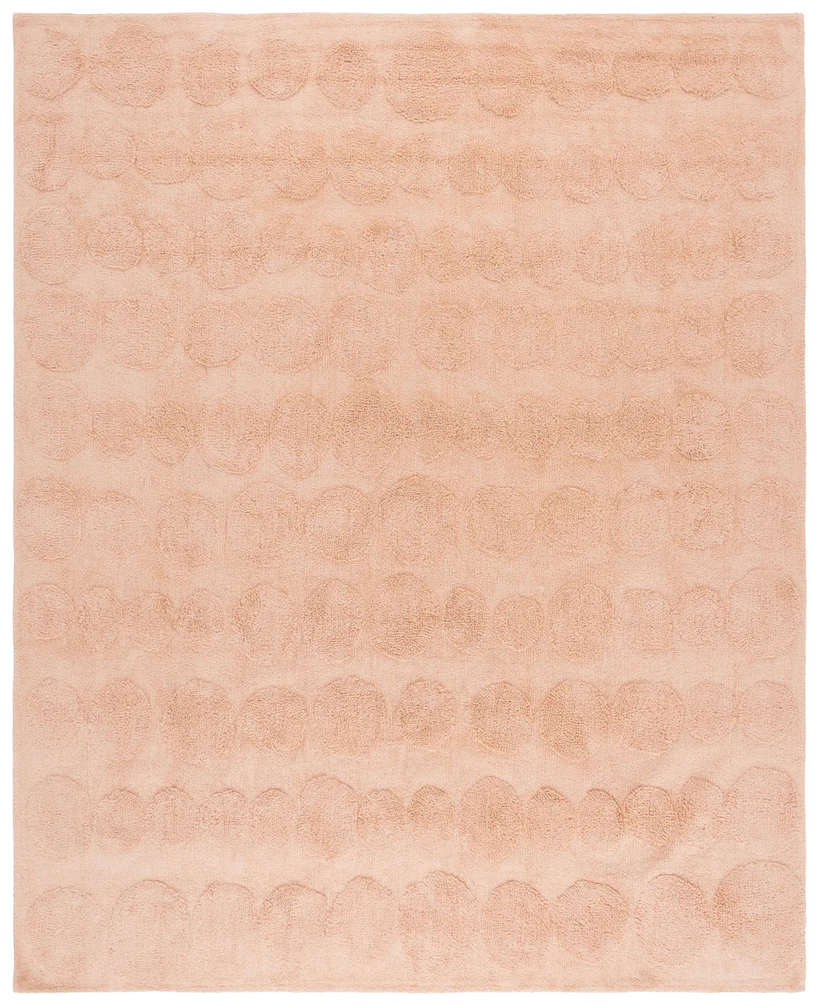 Easy Care Textured Circle Cotton Washable Rug