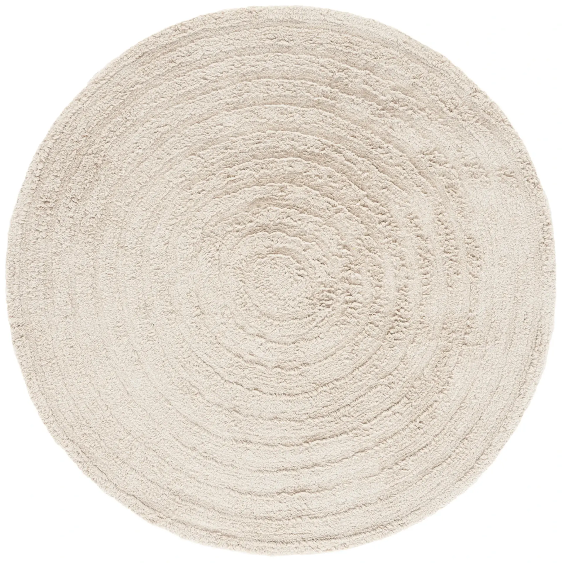 Easy Care Concentric Ribbed Cotton Washable Rug