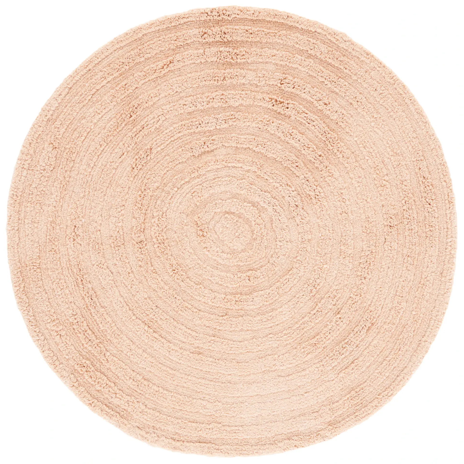 Easy Care Concentric Ribbed Cotton Washable Rug