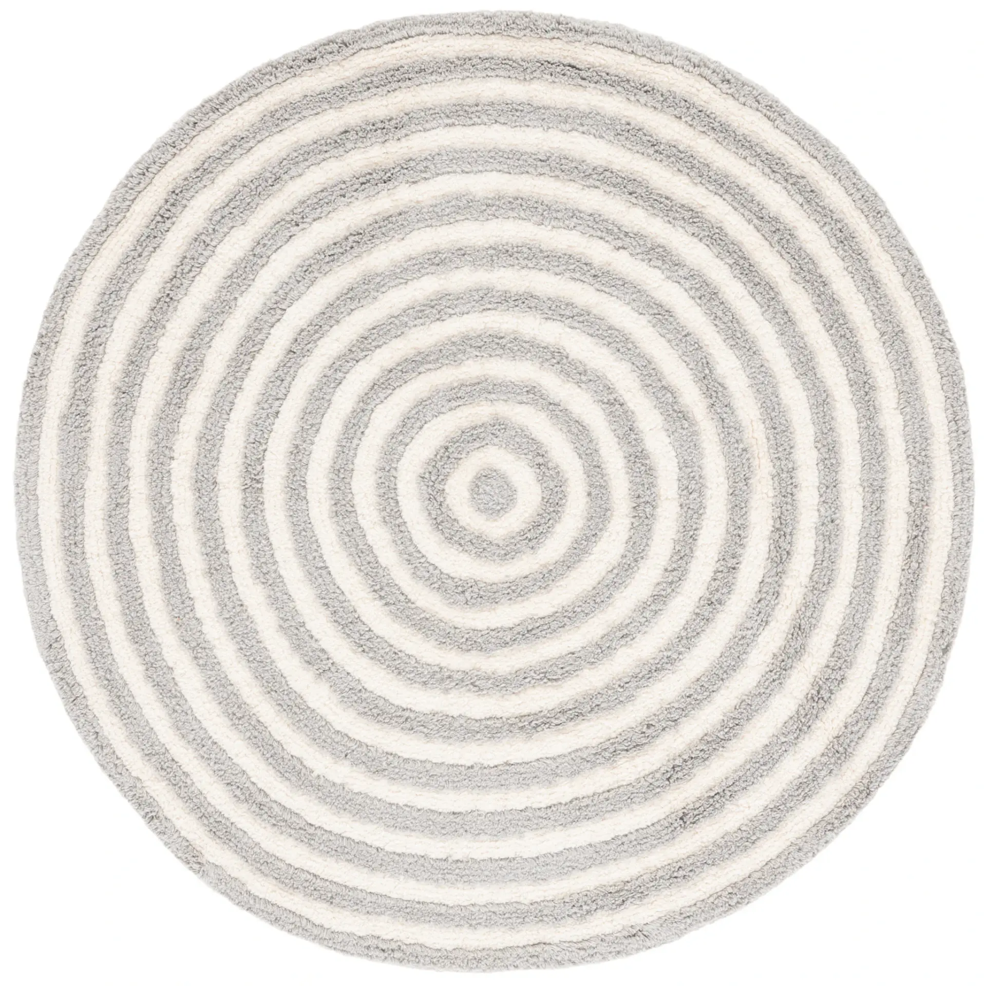 Easy Care Coastal Concentric Rings Cotton Washable Rug