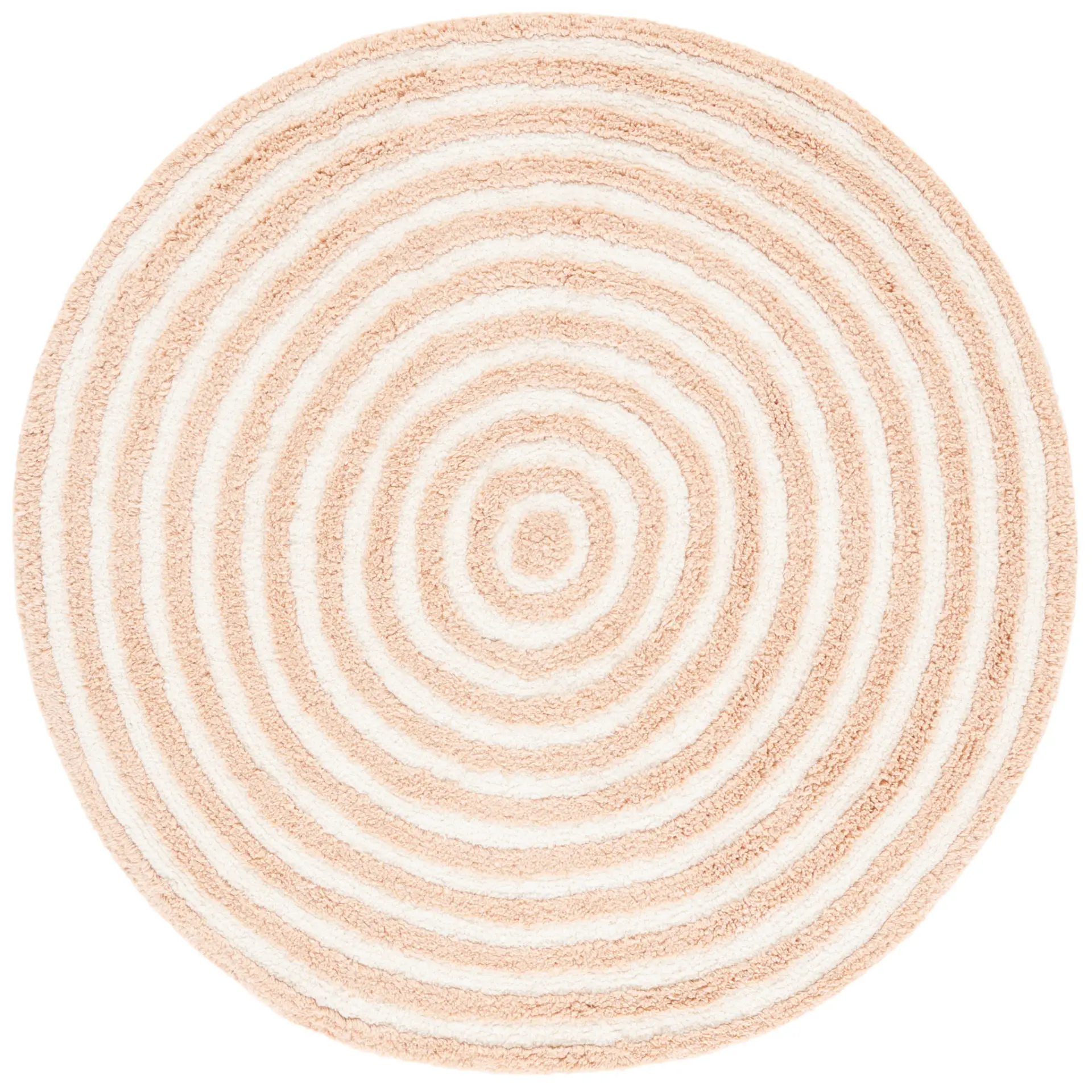Easy Care Coastal Concentric Rings Cotton Washable Rug