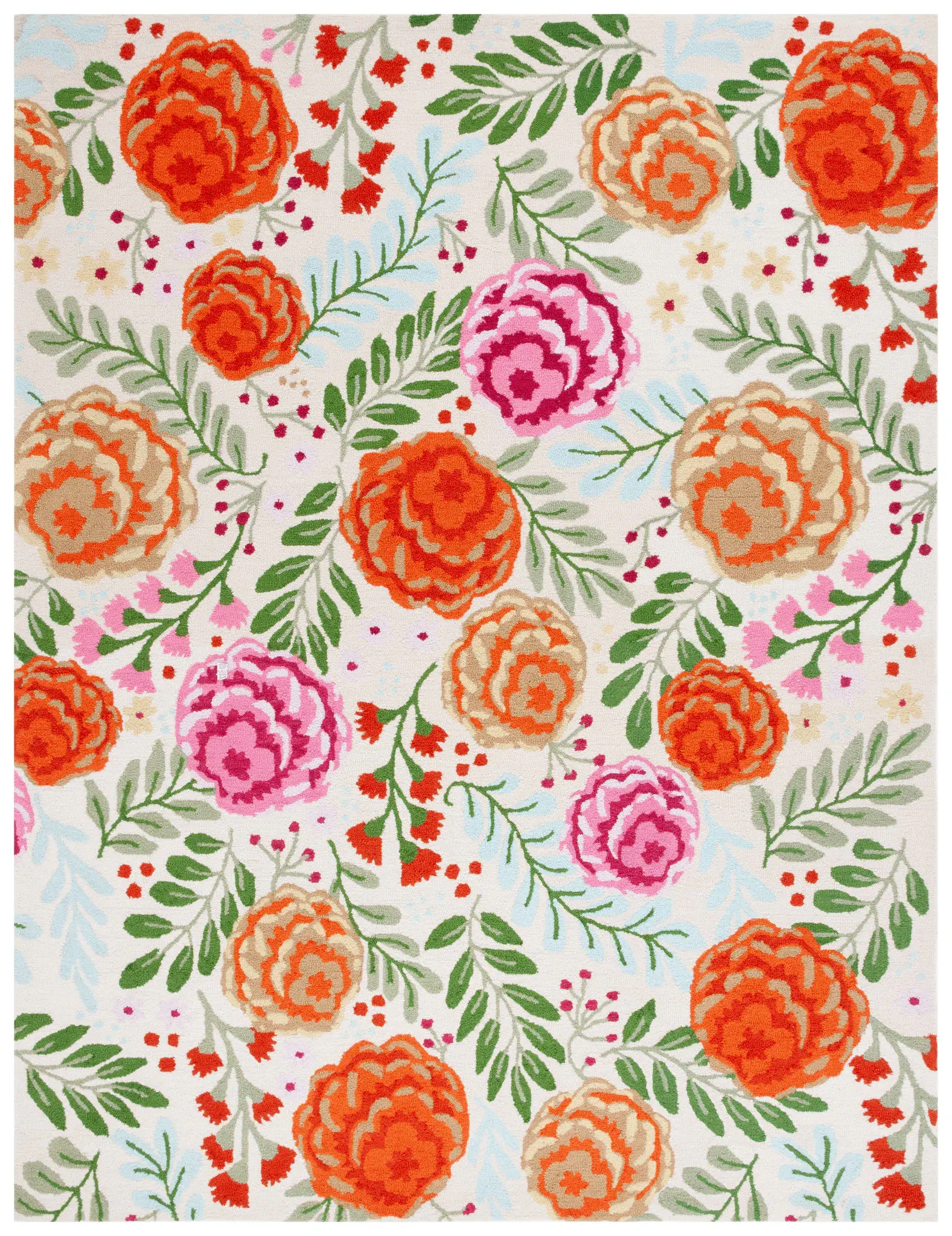 Easy Care Botanical Bloom Hand-Tufted Rug