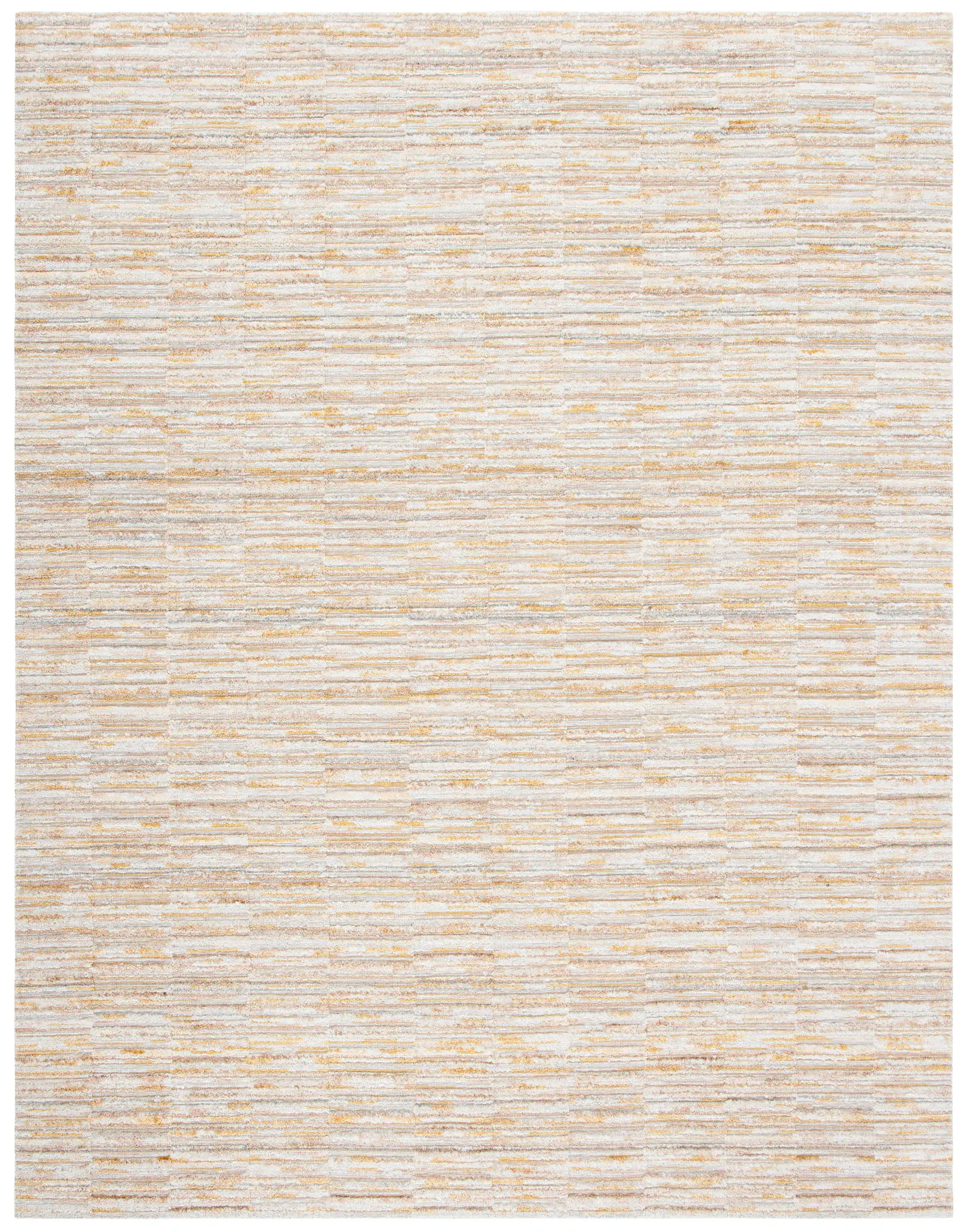 Elements Broken Stripe Loom-Knotted Bamboo Silk Rug