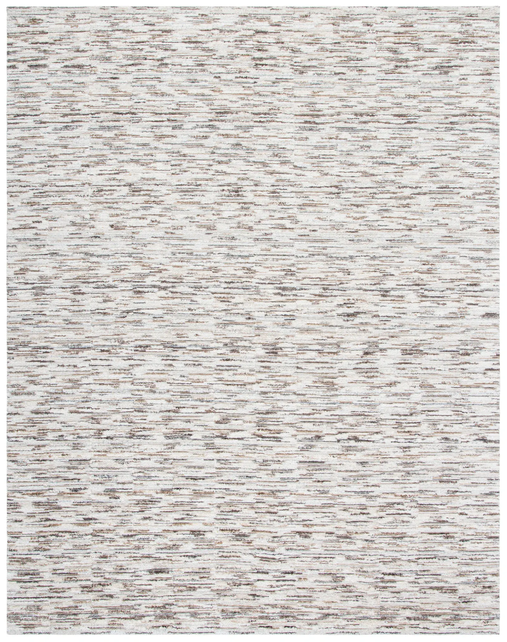 Elements Broken Stripe Loom-Knotted Bamboo Silk Rug