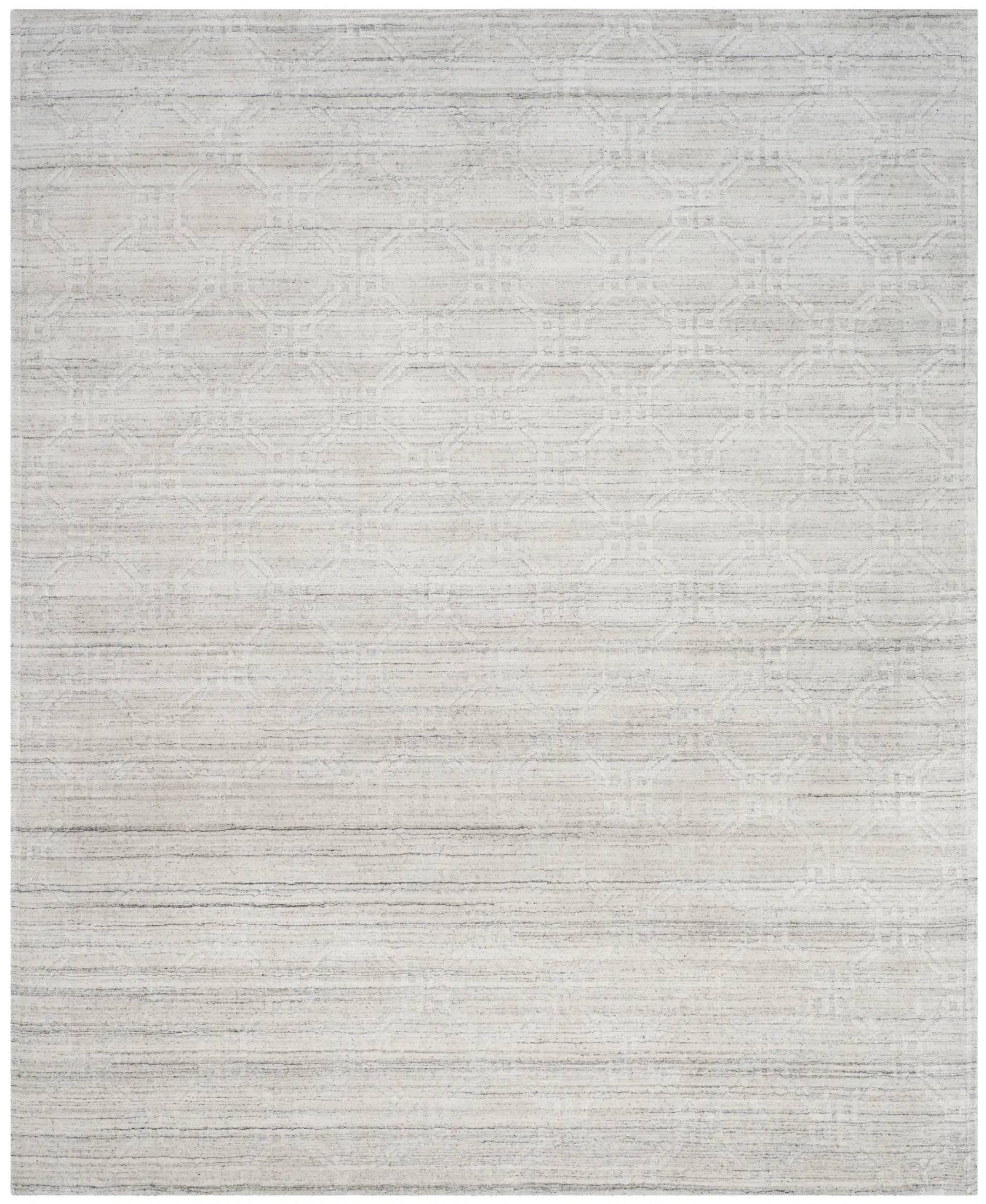Elements Interlocking Ring Loom-Knotted Rug