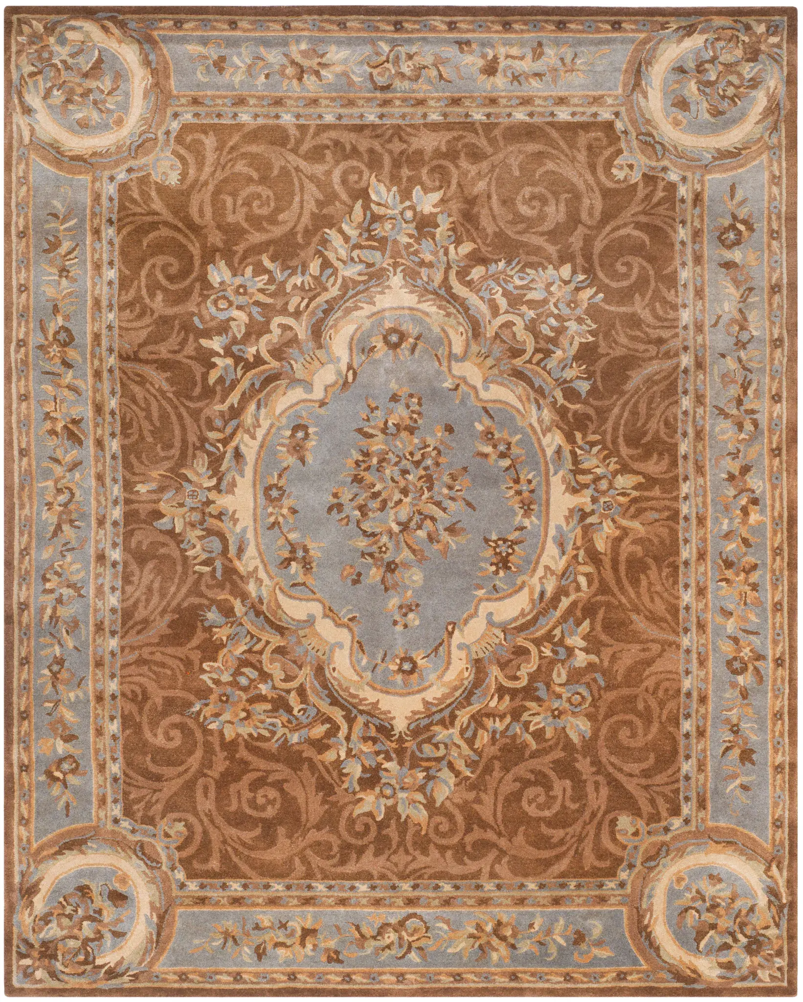 Empire Floral Medallion Hand-Tufted Wool Rug