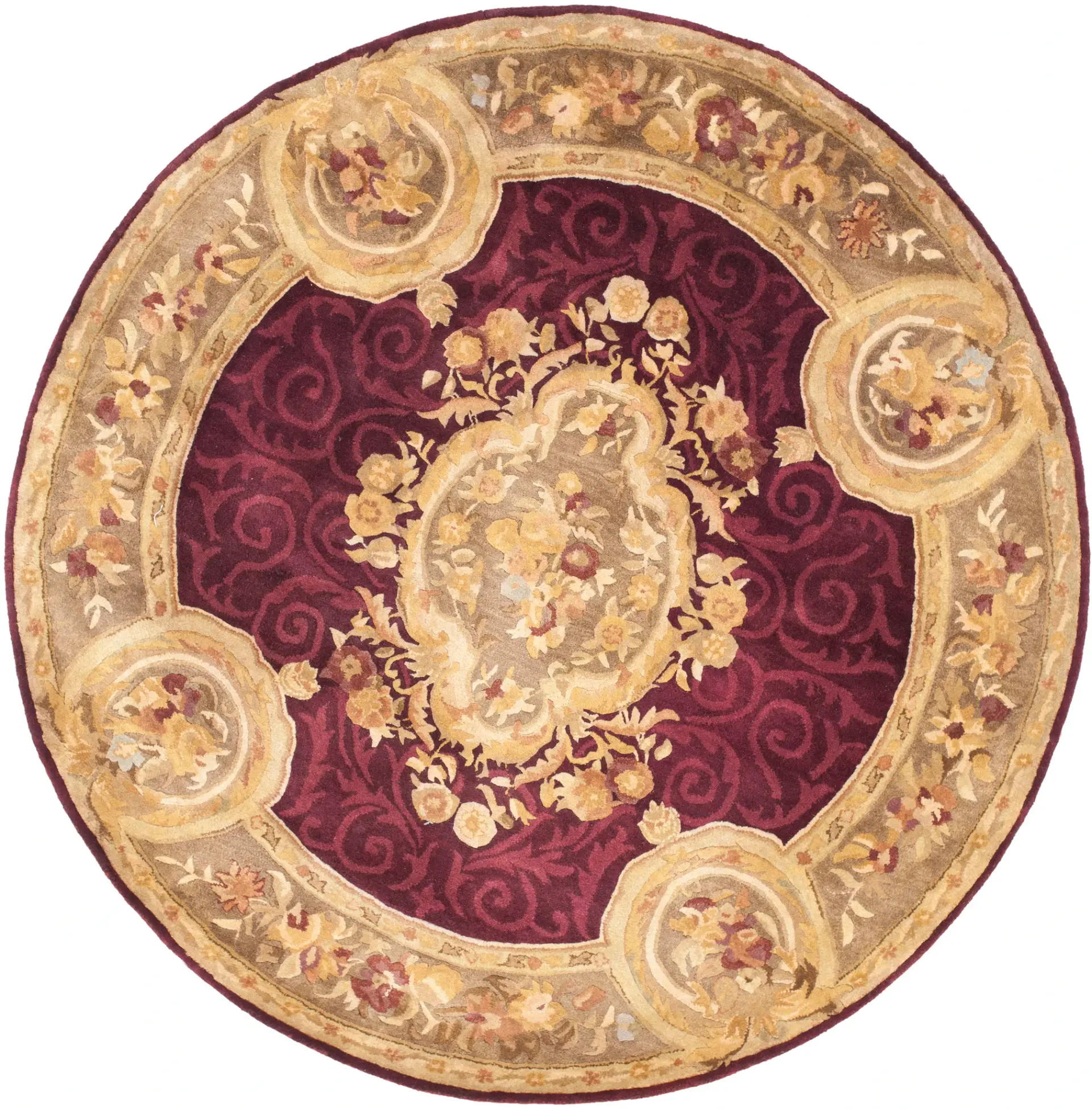 Empire Floral Medallion Hand-Tufted Wool Rug