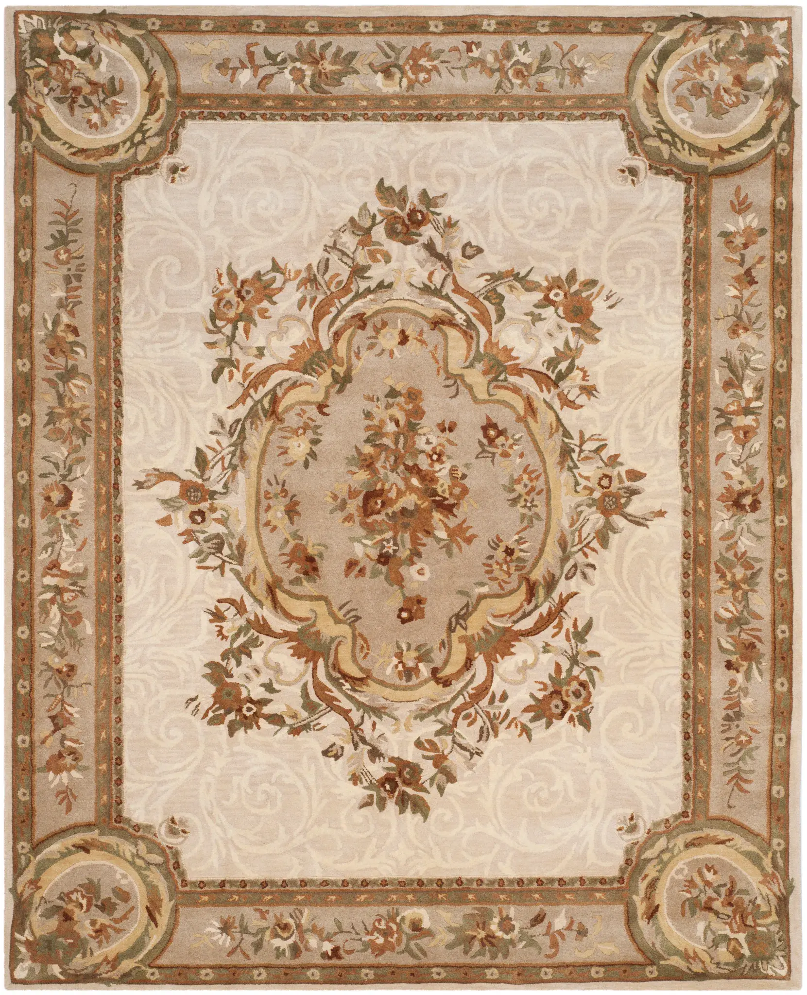 Empire Floral Medallion Hand-Tufted Wool Rug