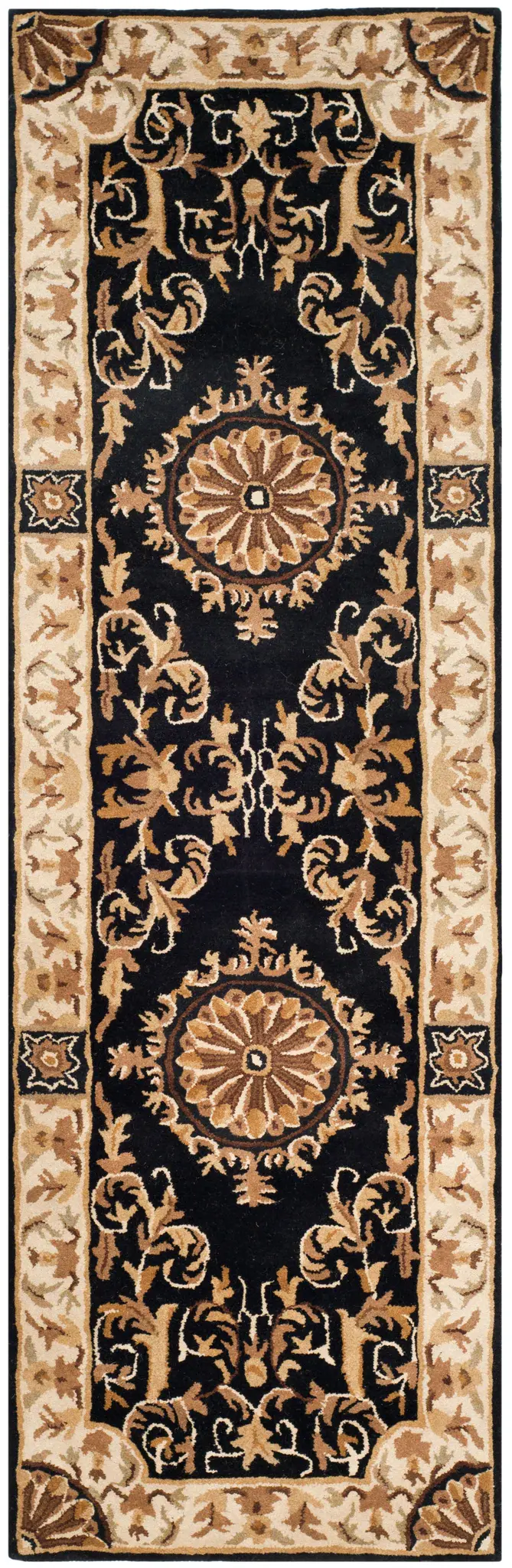 Empire Rosette Medallion Hand-Tufted Wool Rug