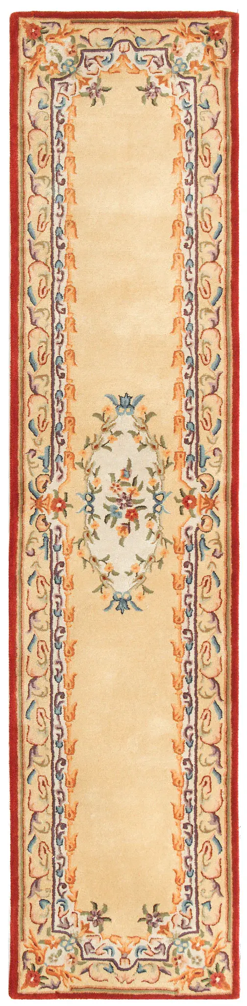 Empire Floral Bouquet Bordered Hand-Tufted Wool Rug