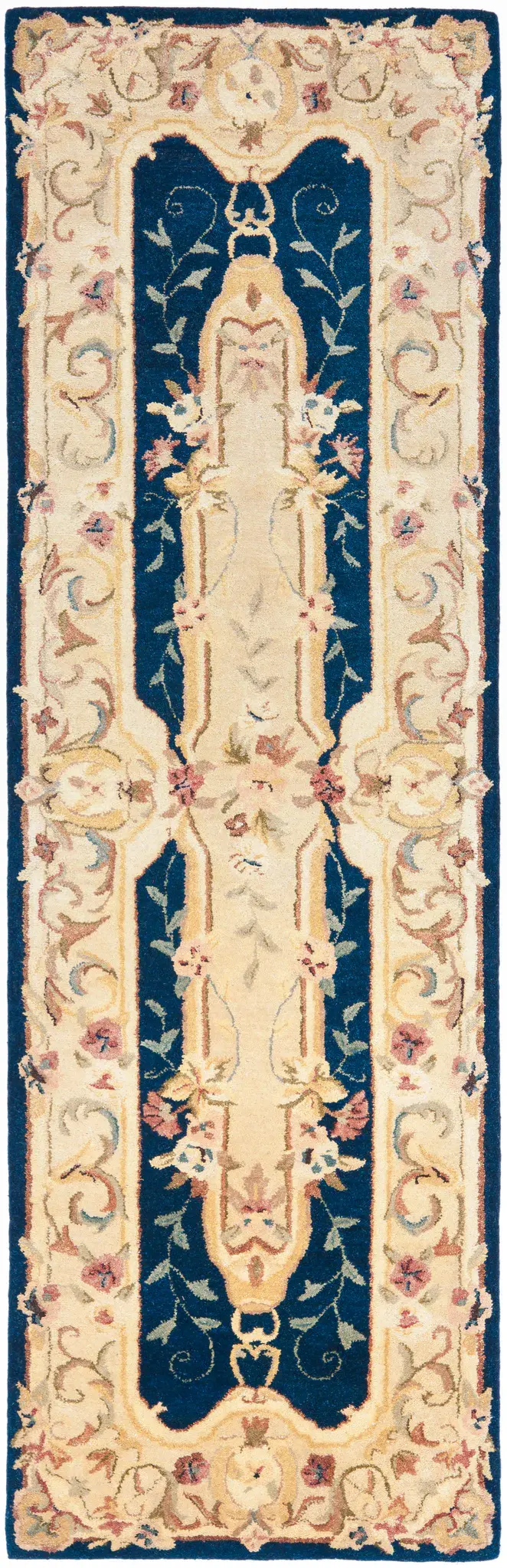 Empire Medallion Floral Hand-Tufted Wool Rug