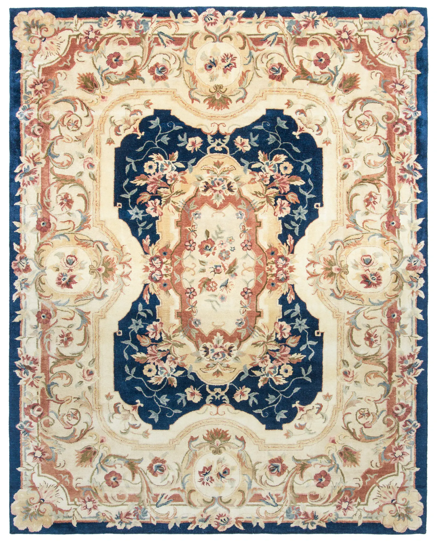 Empire Medallion Floral Hand-Tufted Wool Rug