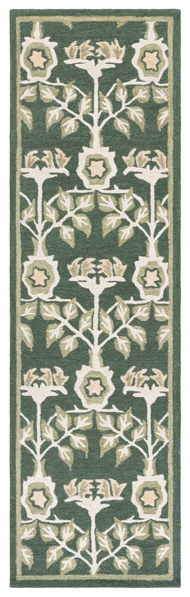 Earthly Treasures Leaf And Vine Hand-Tufted Rug