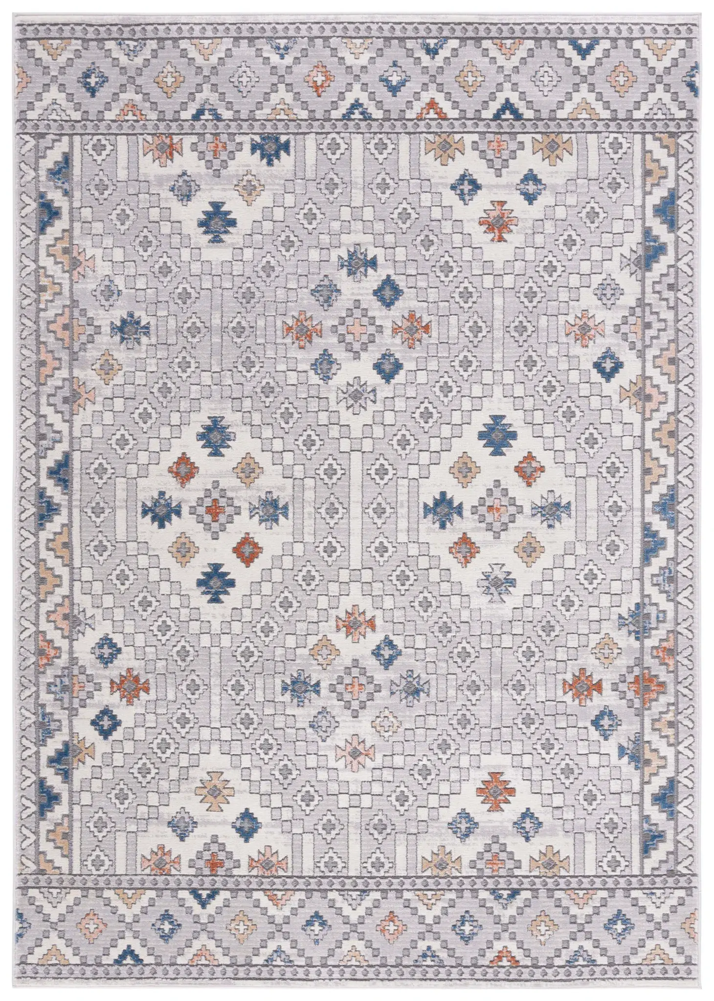 Eternal Grid And Diamond Rug