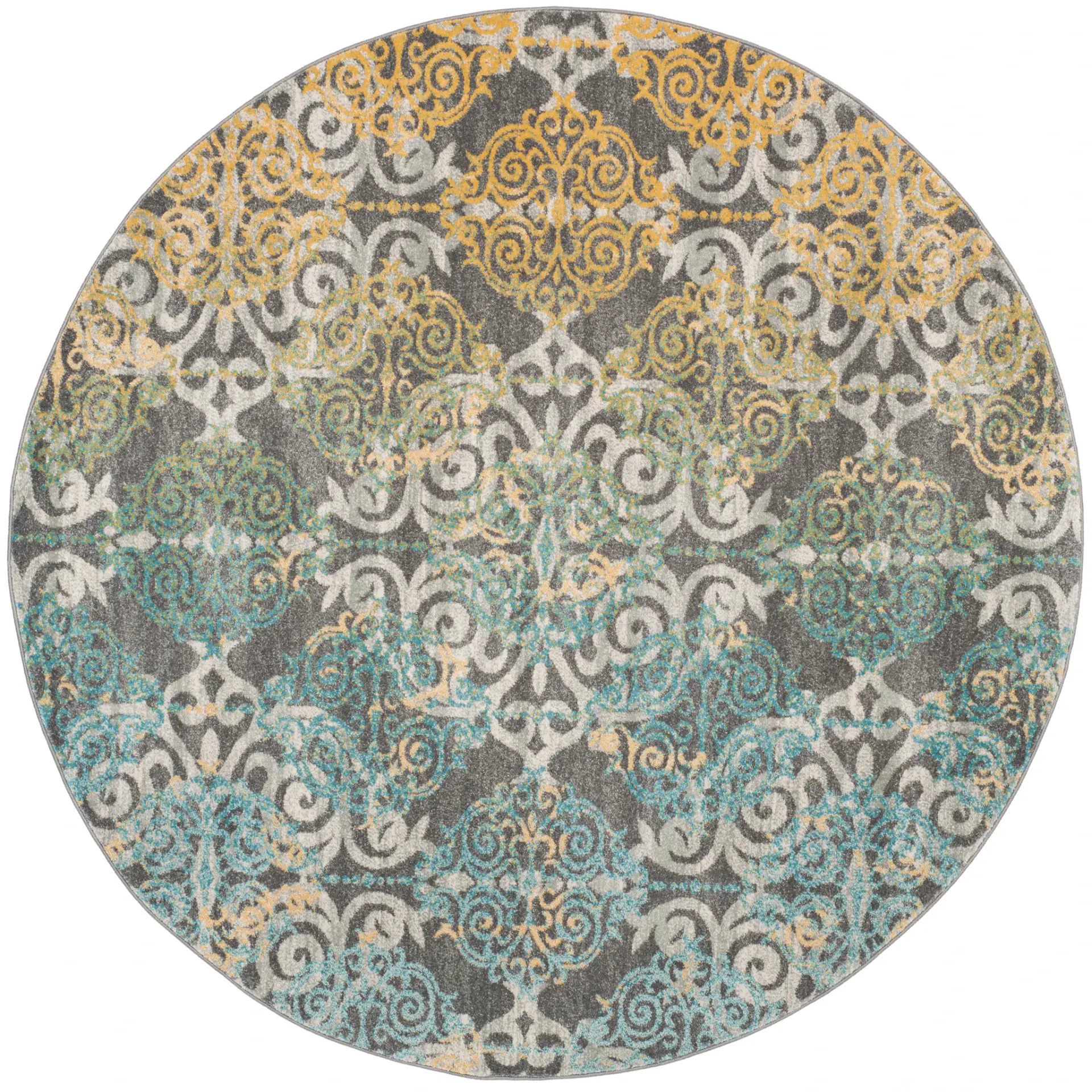 Evoke Scrolling Medallion Rug