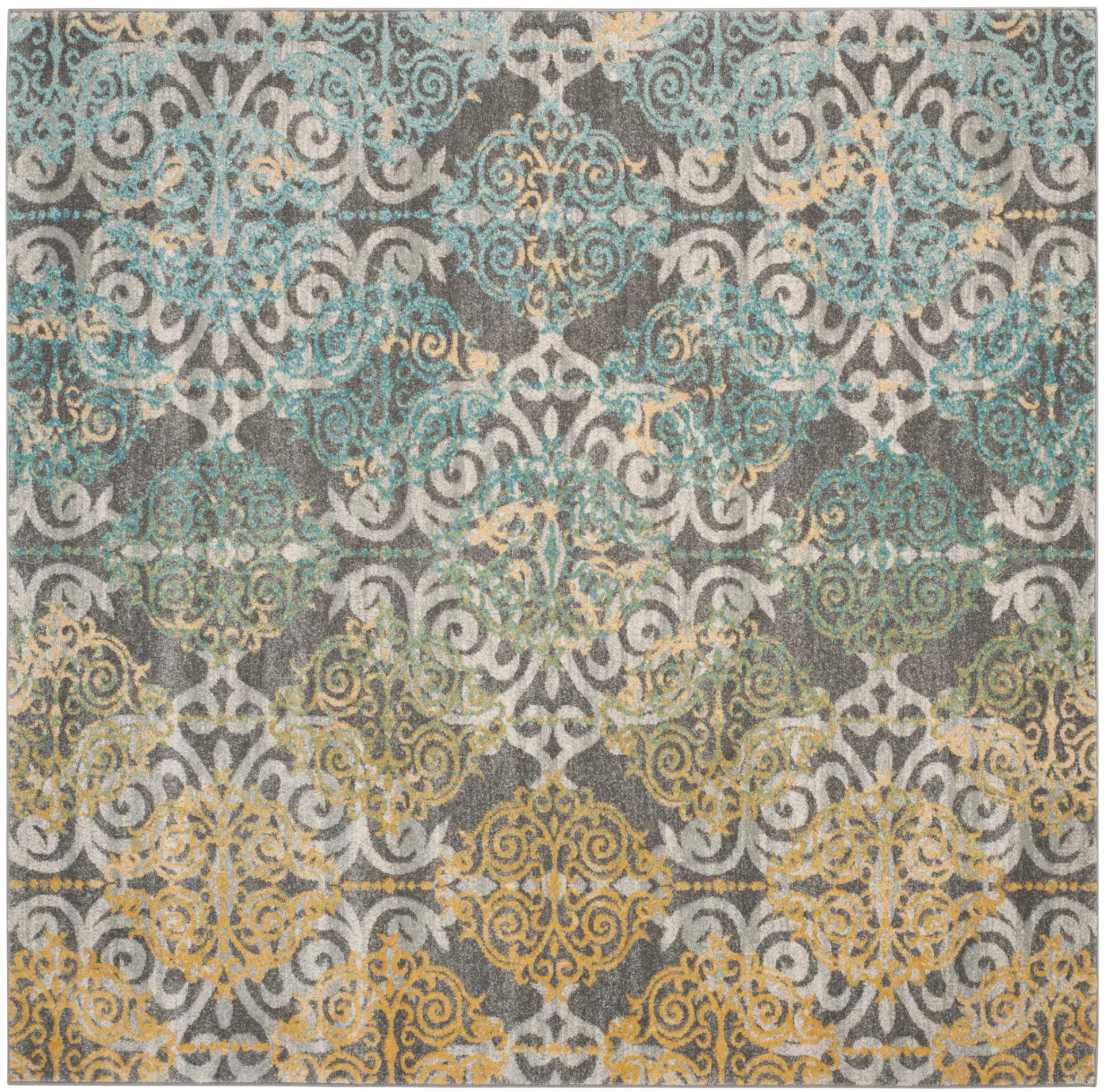Evoke Scrolling Medallion Rug