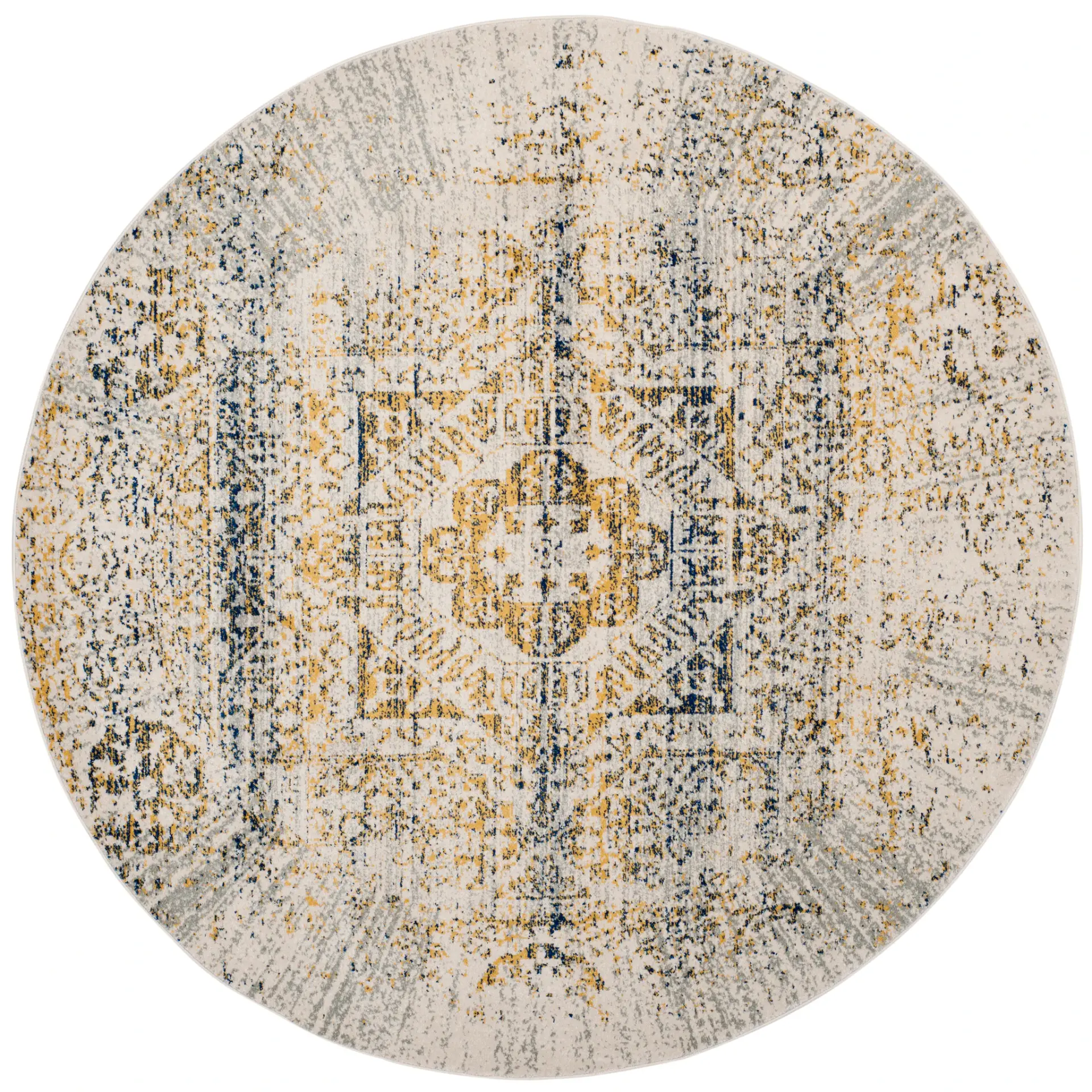 Evoke Faded Medallion Rug