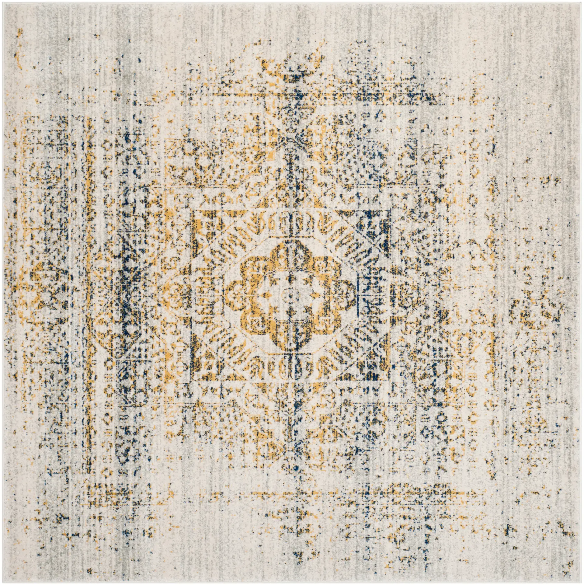 Evoke Faded Medallion Rug