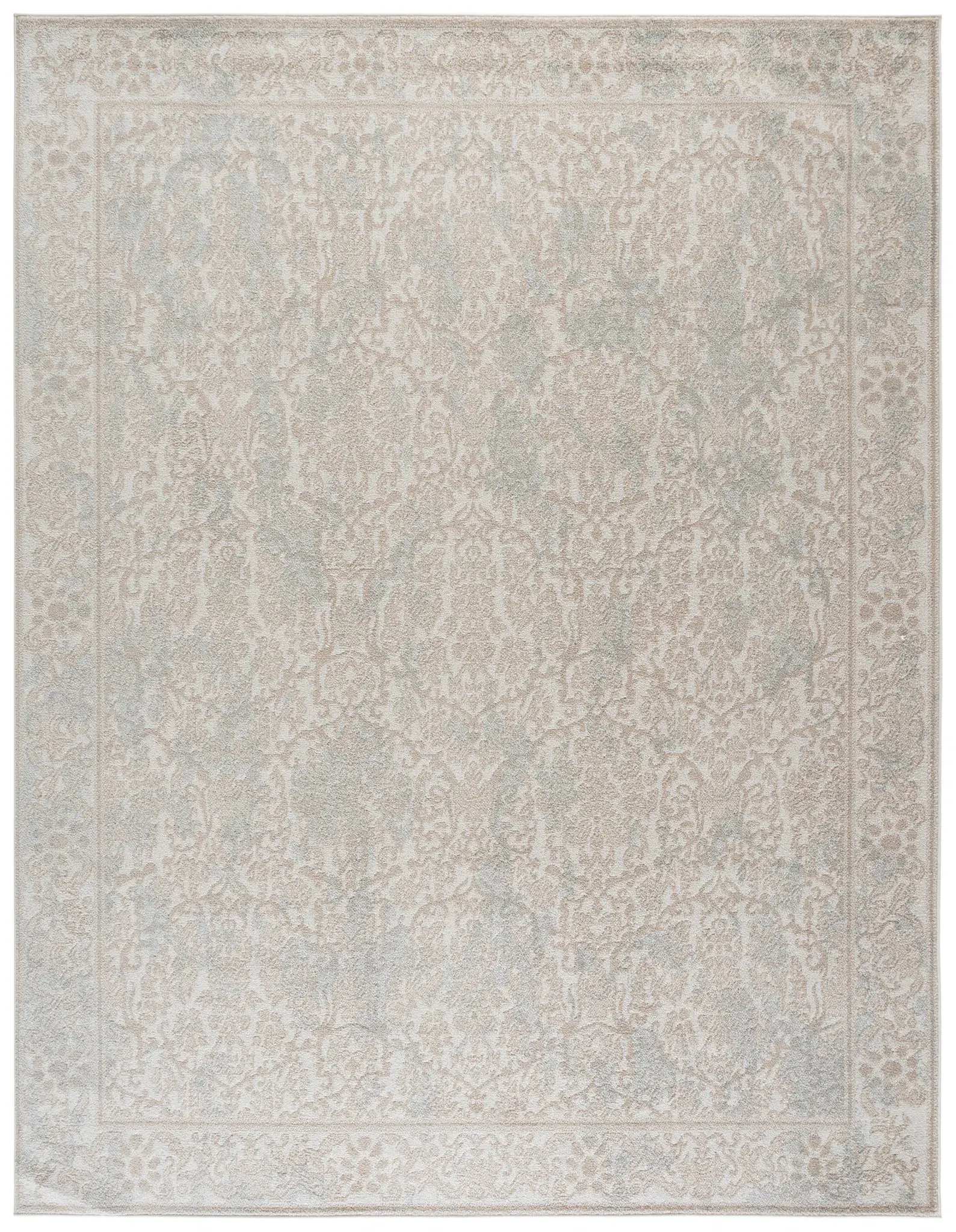 Evoke Distressed Damask Rug