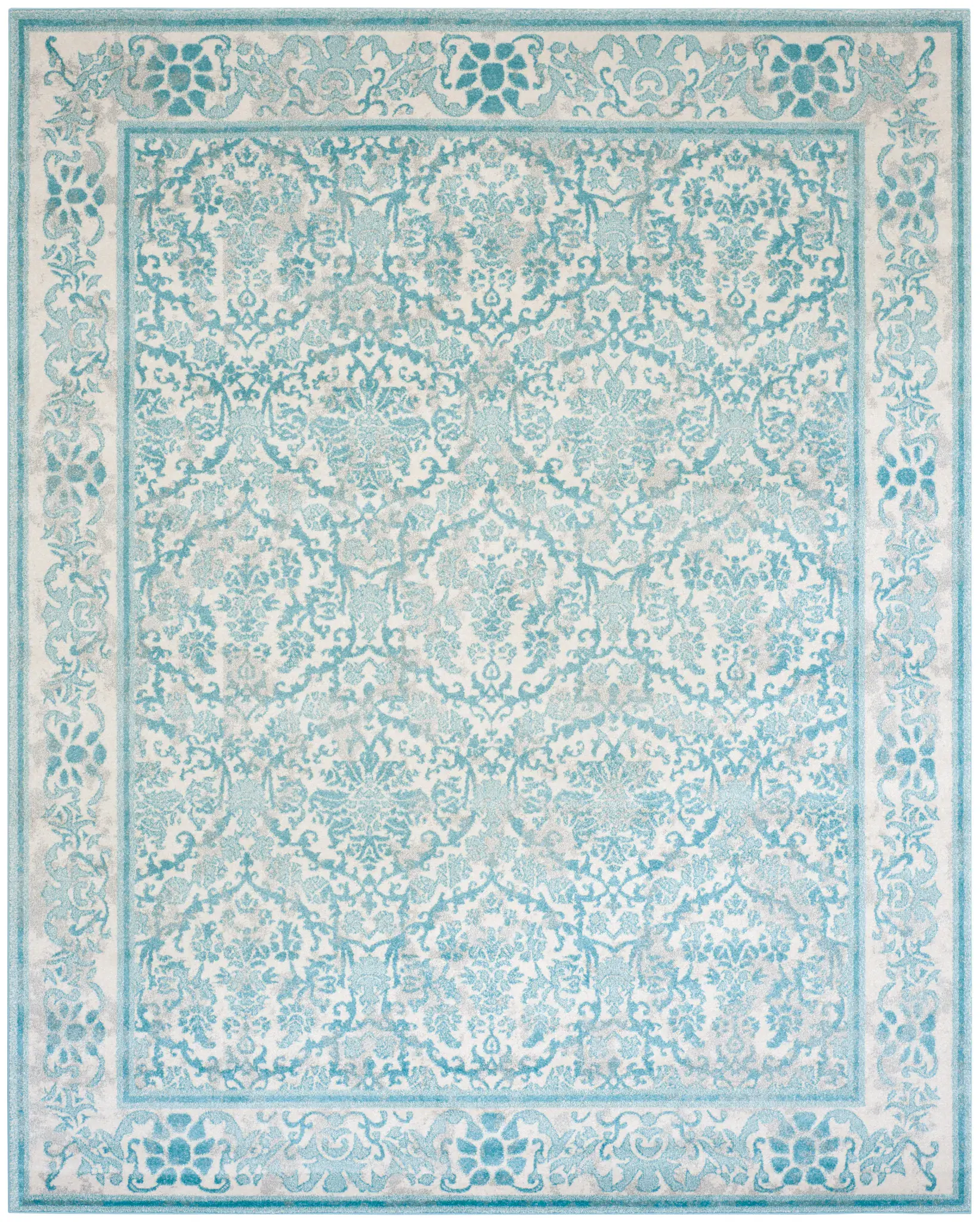 Evoke Distressed Damask Rug