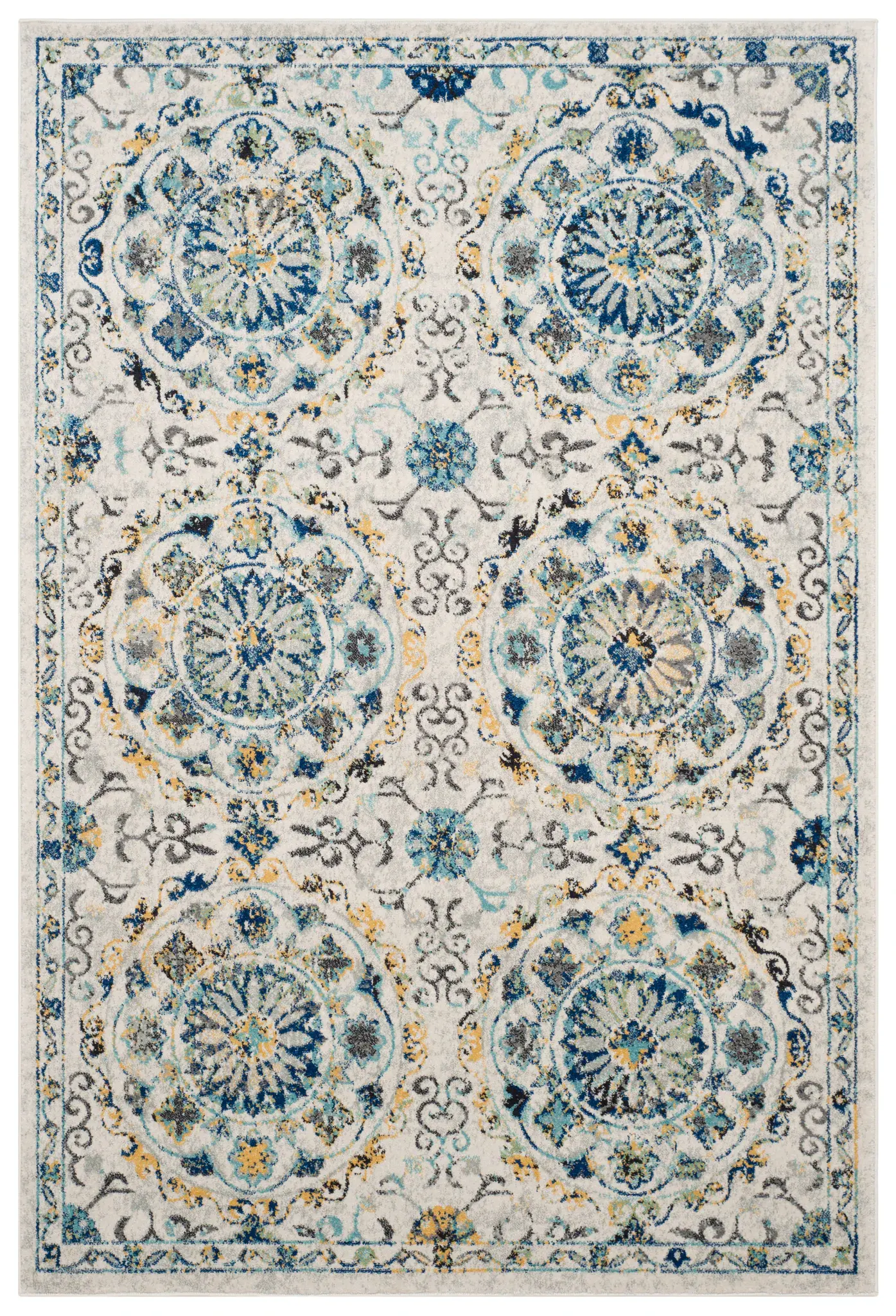 Evoke Repeating Medallion Rug