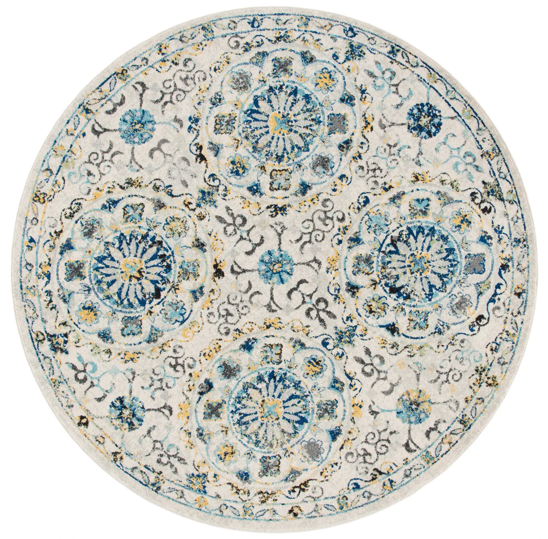 Evoke Repeating Medallion Rug