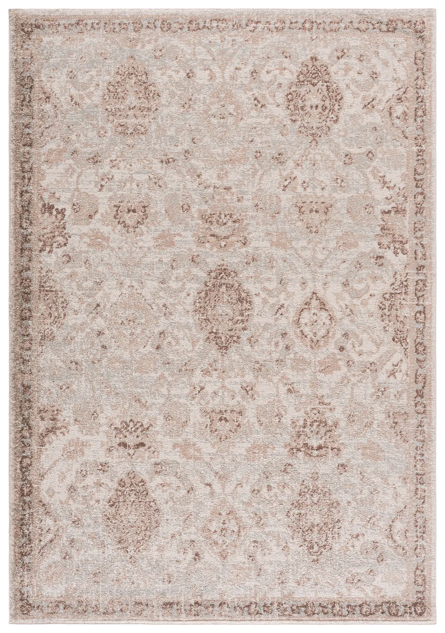 Evoke Floral Border Rug