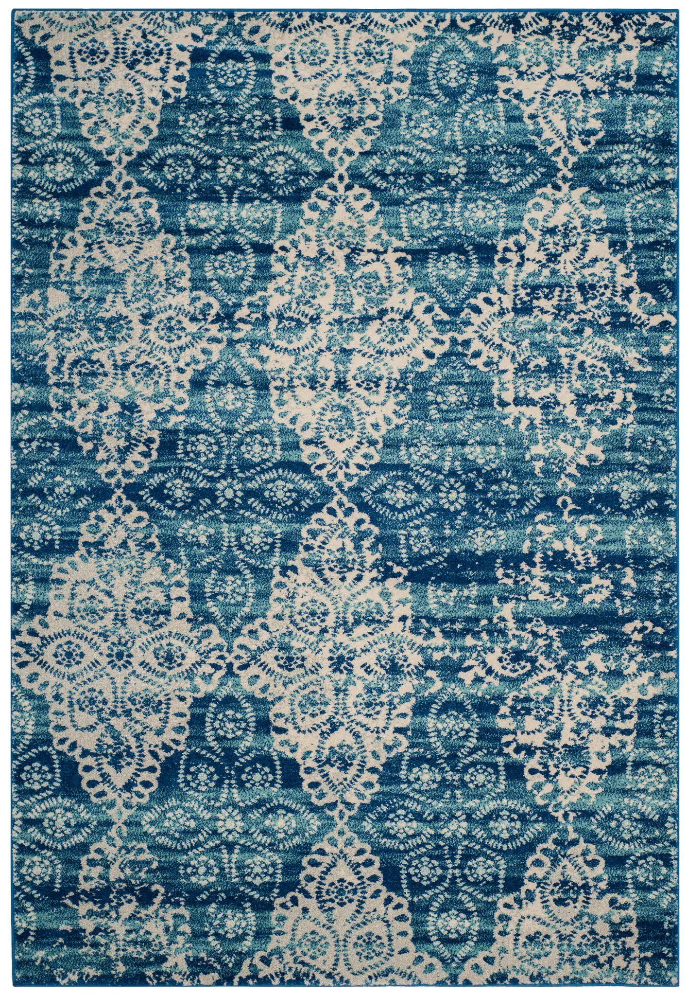 Evoke Distressed Lace Ogee Rug