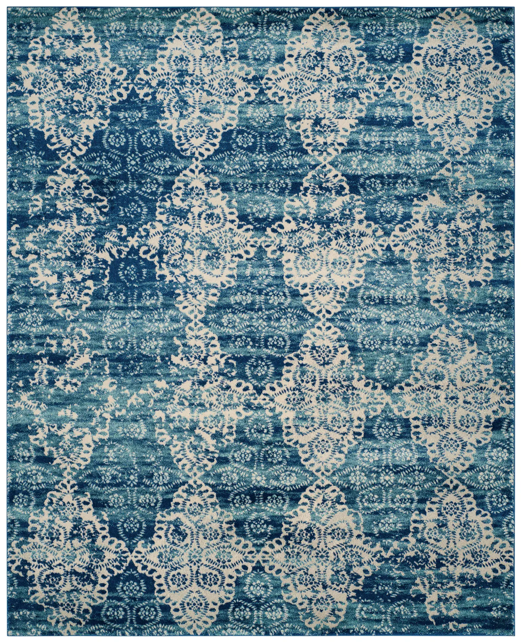 Evoke Distressed Lace Ogee Rug