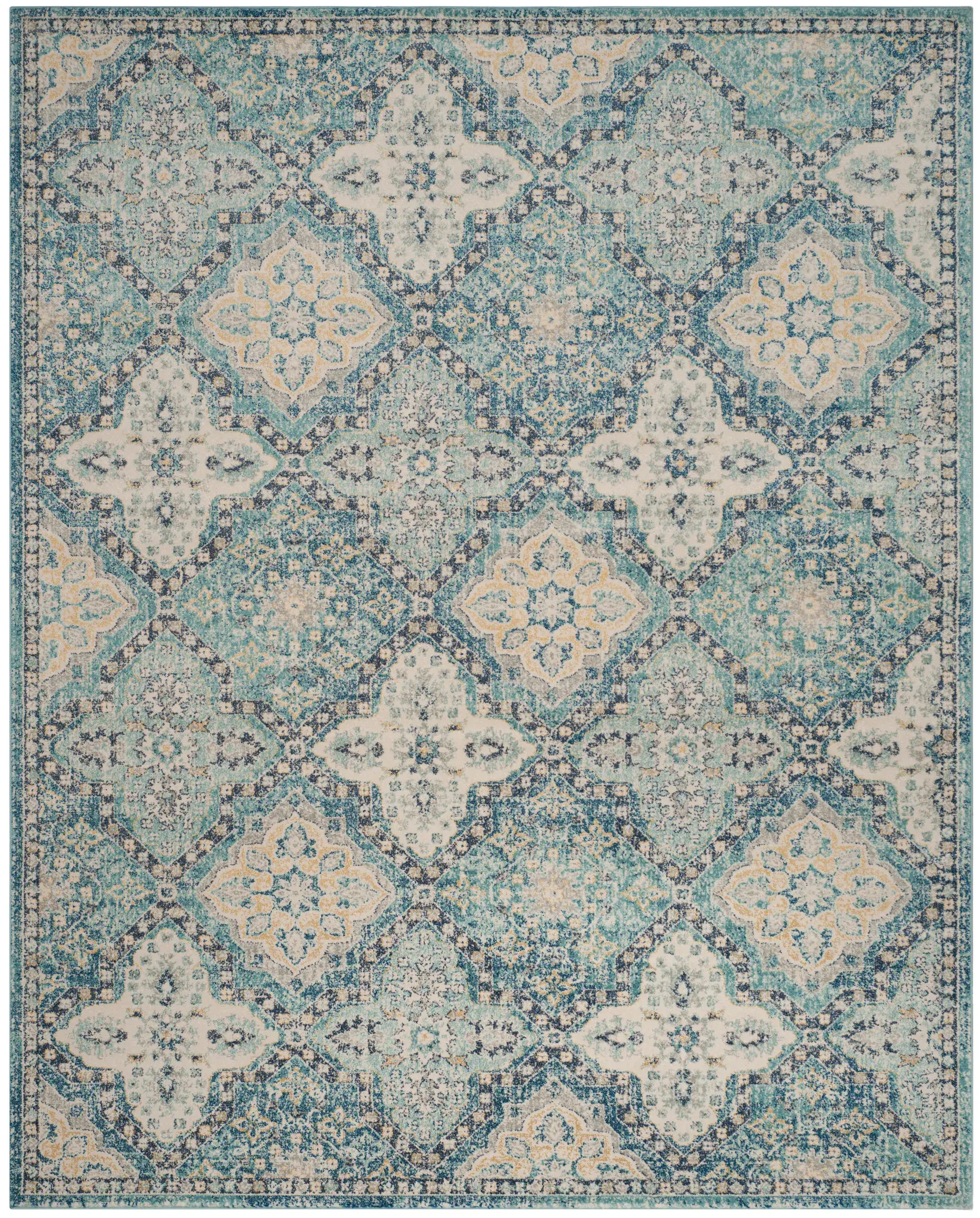 Evoke Medallion Tile Rug