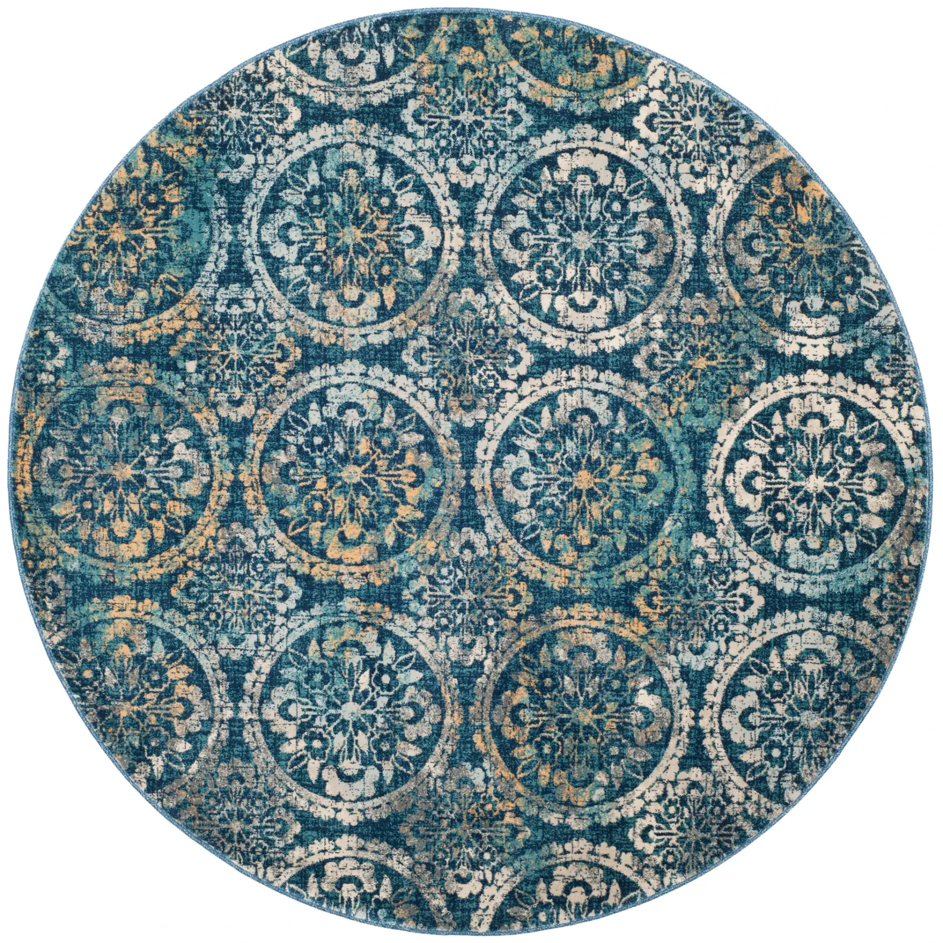 Evoke Repeating Rosette Rug